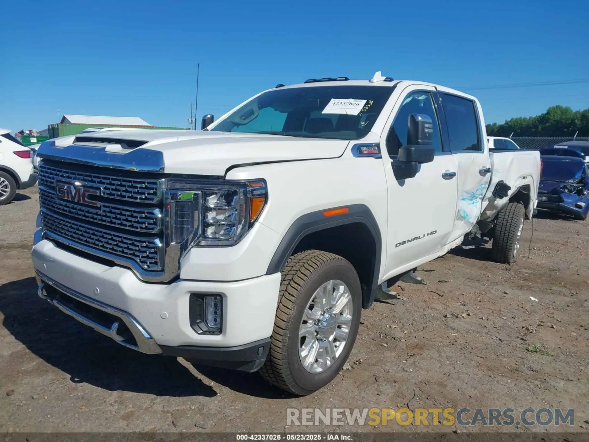 2 Photograph of a damaged car 1GT49REY6LF302999 GMC SIERRA 2500HD 2020