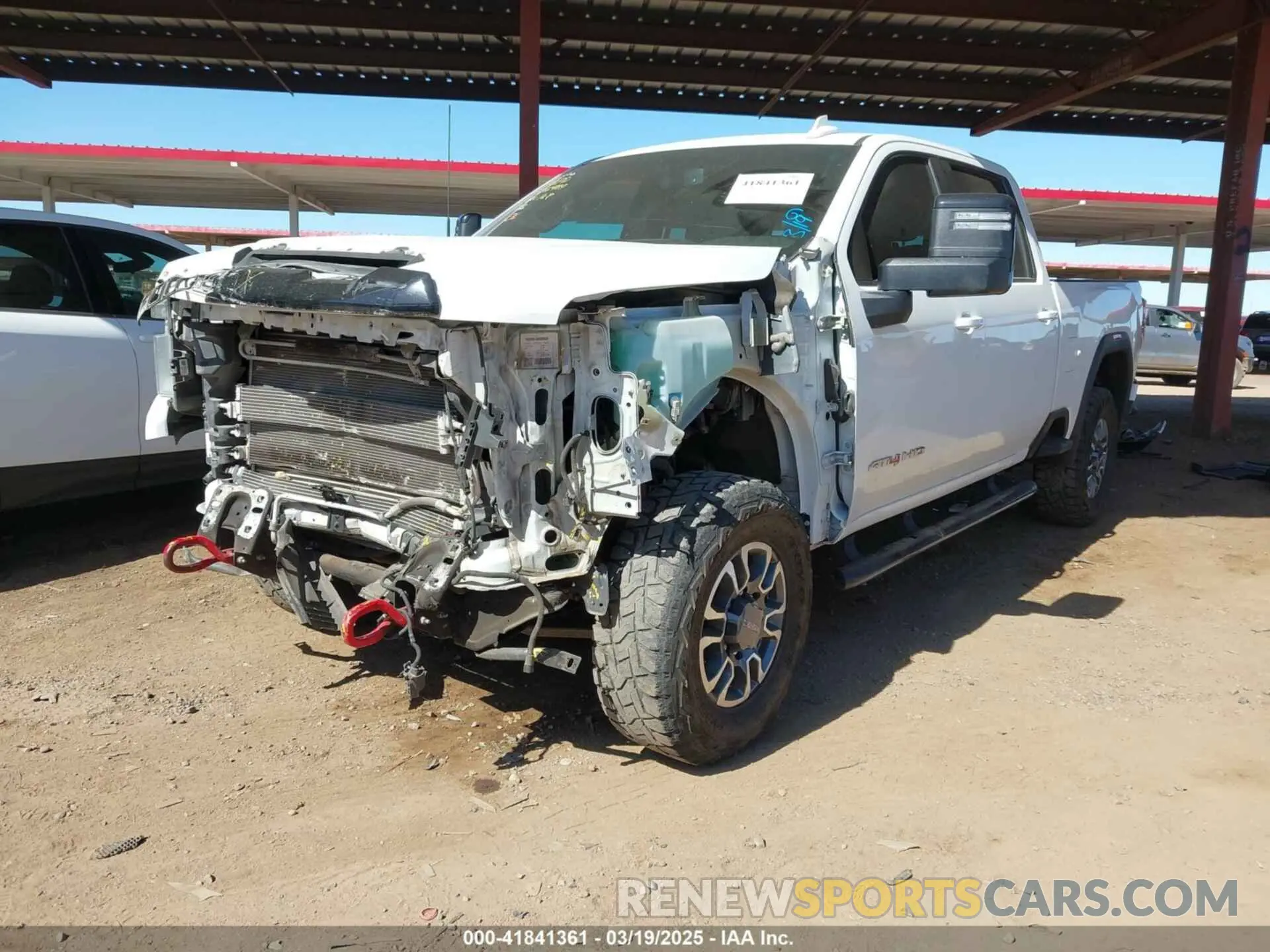 2 Photograph of a damaged car 1GT19PEY2MF124565 GMC SIERRA 2500HD 2021
