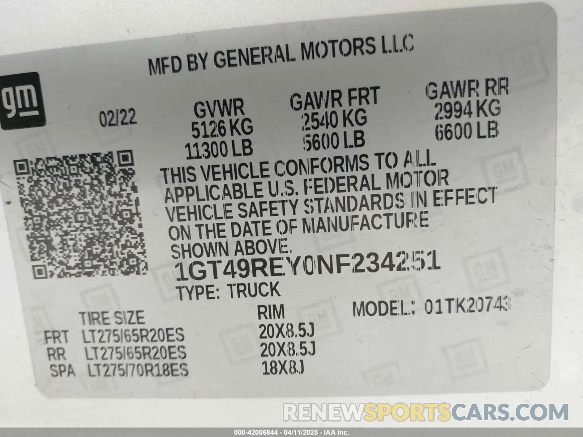 9 Photograph of a damaged car 1GT49REY0NF234251 GMC SIERRA 2500HD 2022