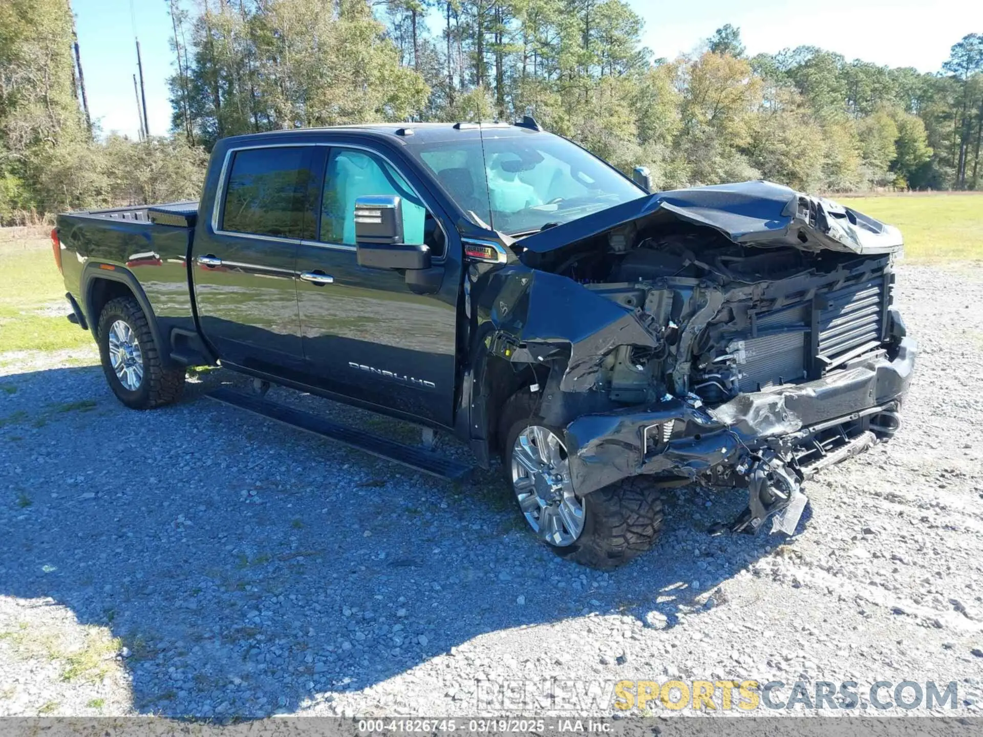 1 Photograph of a damaged car 1GT49REY0NF347293 GMC SIERRA 2500HD 2022