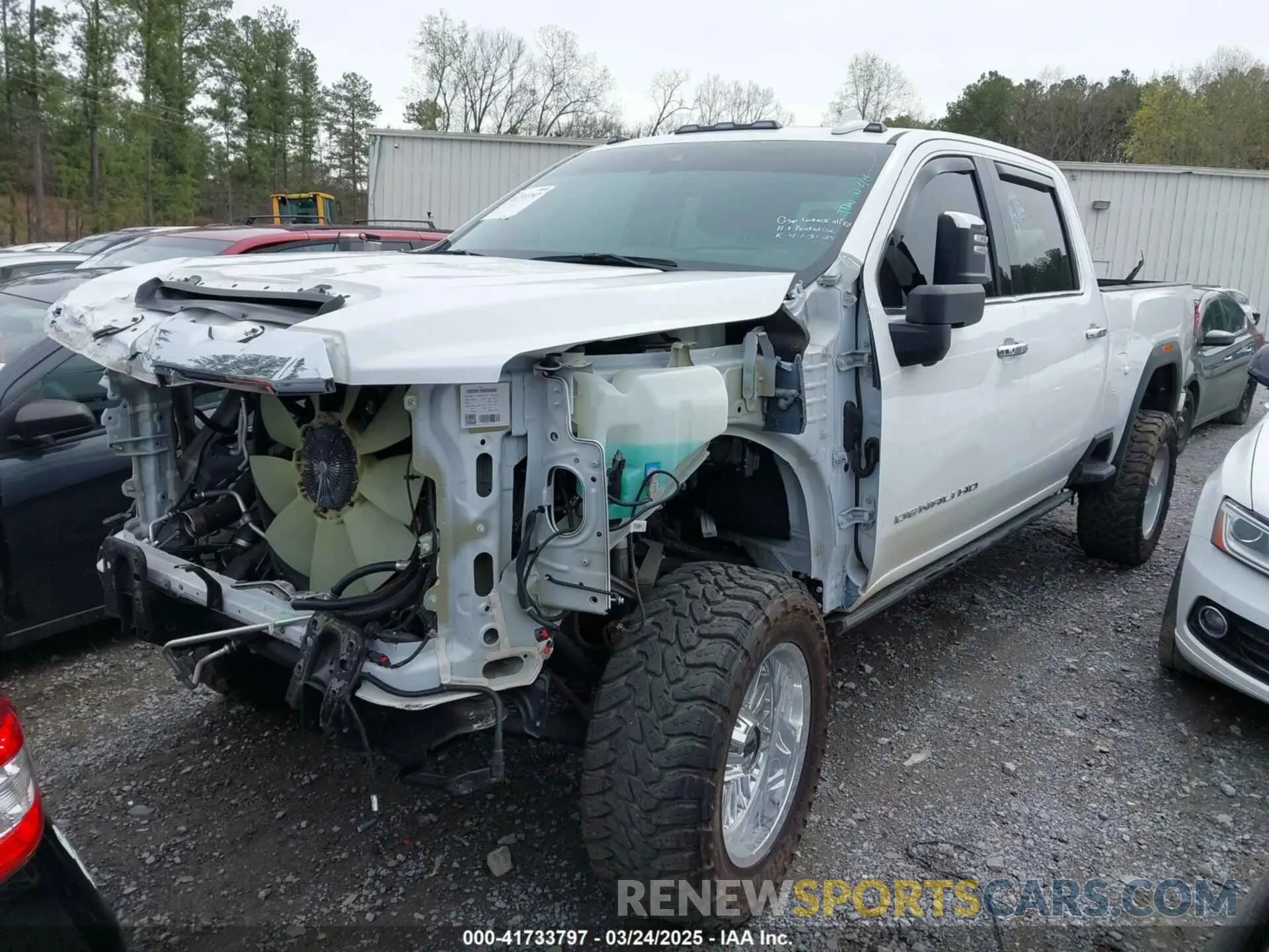2 Photograph of a damaged car 1GT49REY7NF131859 GMC SIERRA 2500HD 2022