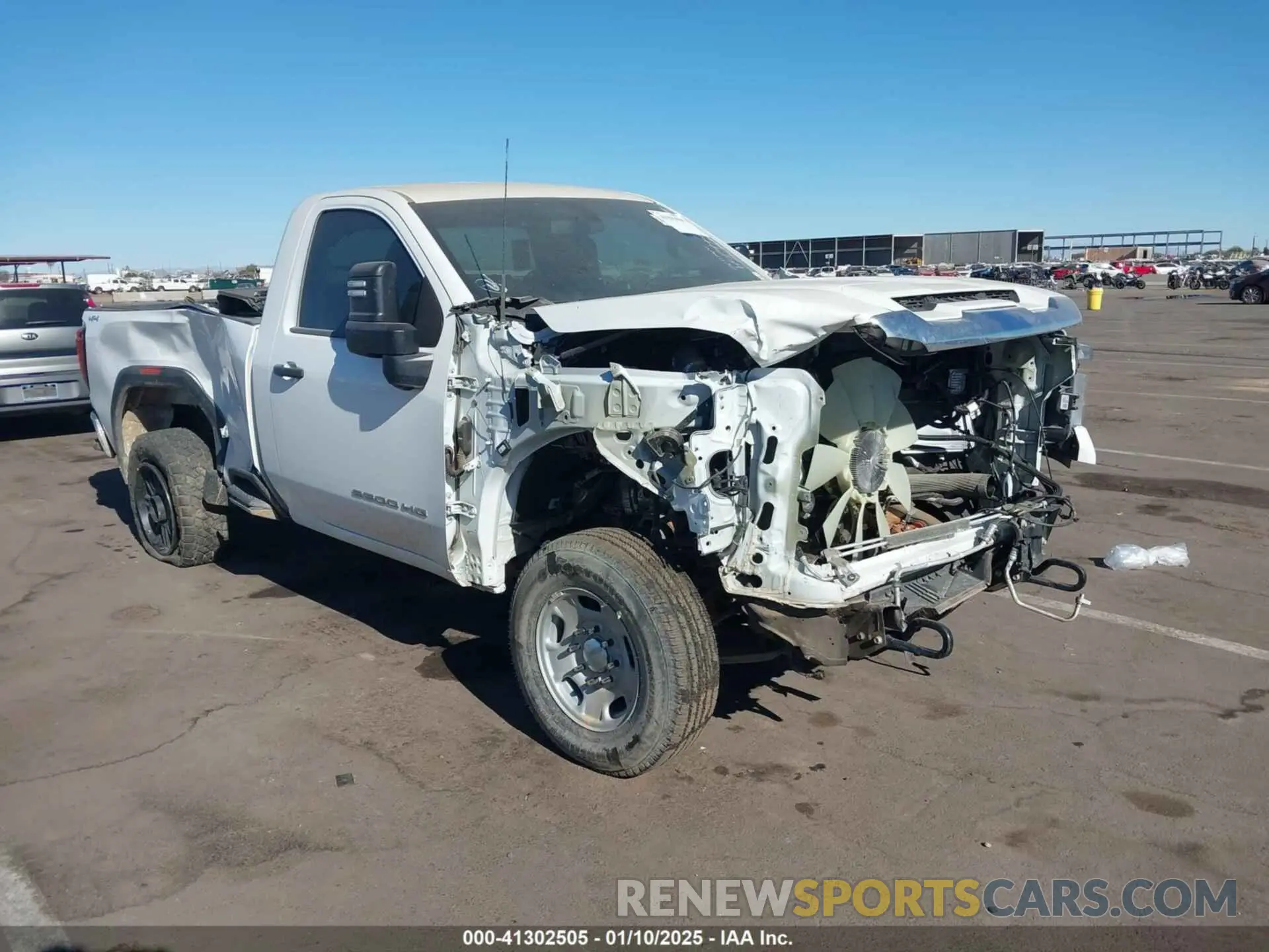 1 Photograph of a damaged car 1GT39LEY8PF159942 GMC SIERRA 2500HD 2023