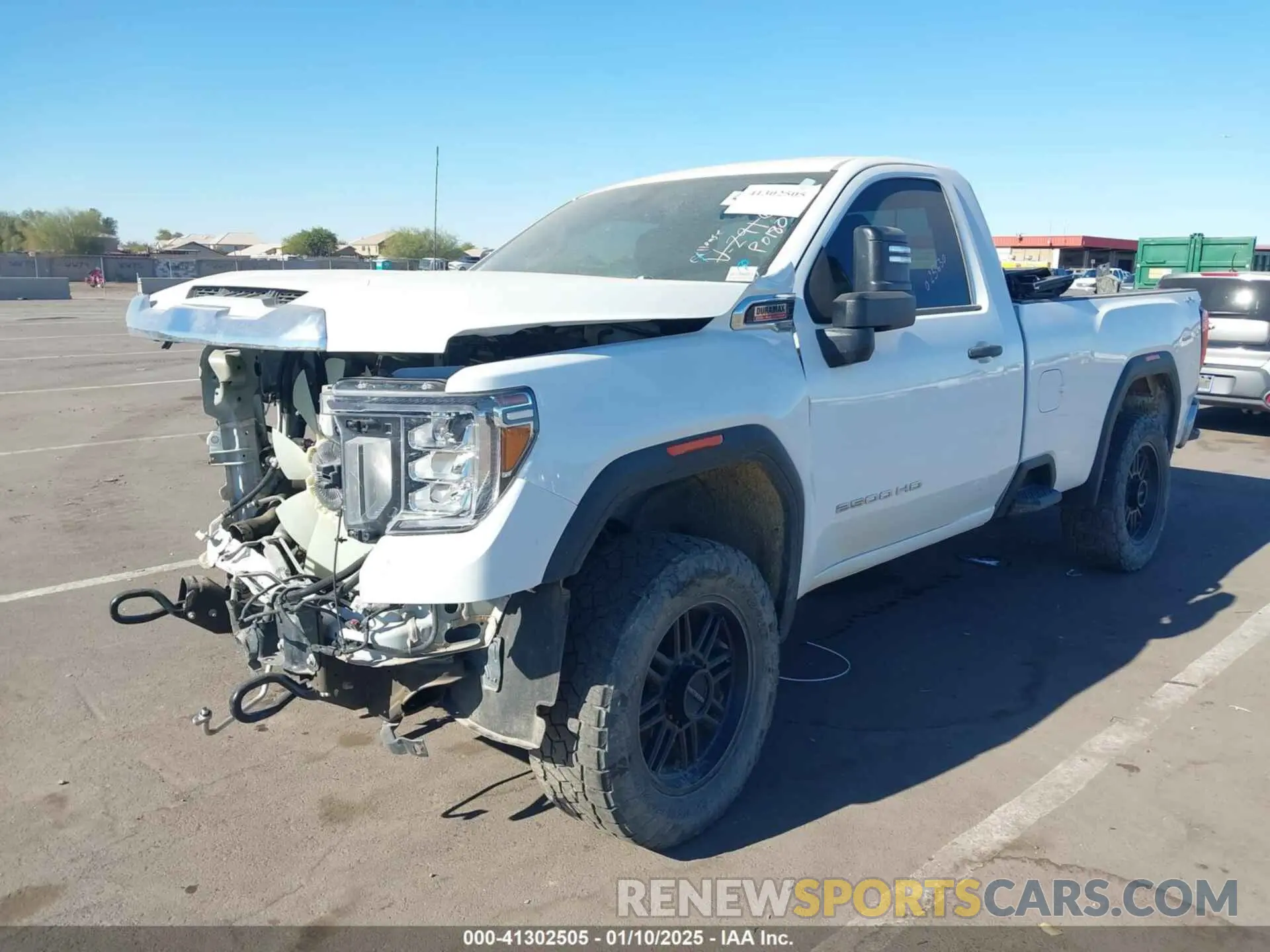 2 Photograph of a damaged car 1GT39LEY8PF159942 GMC SIERRA 2500HD 2023