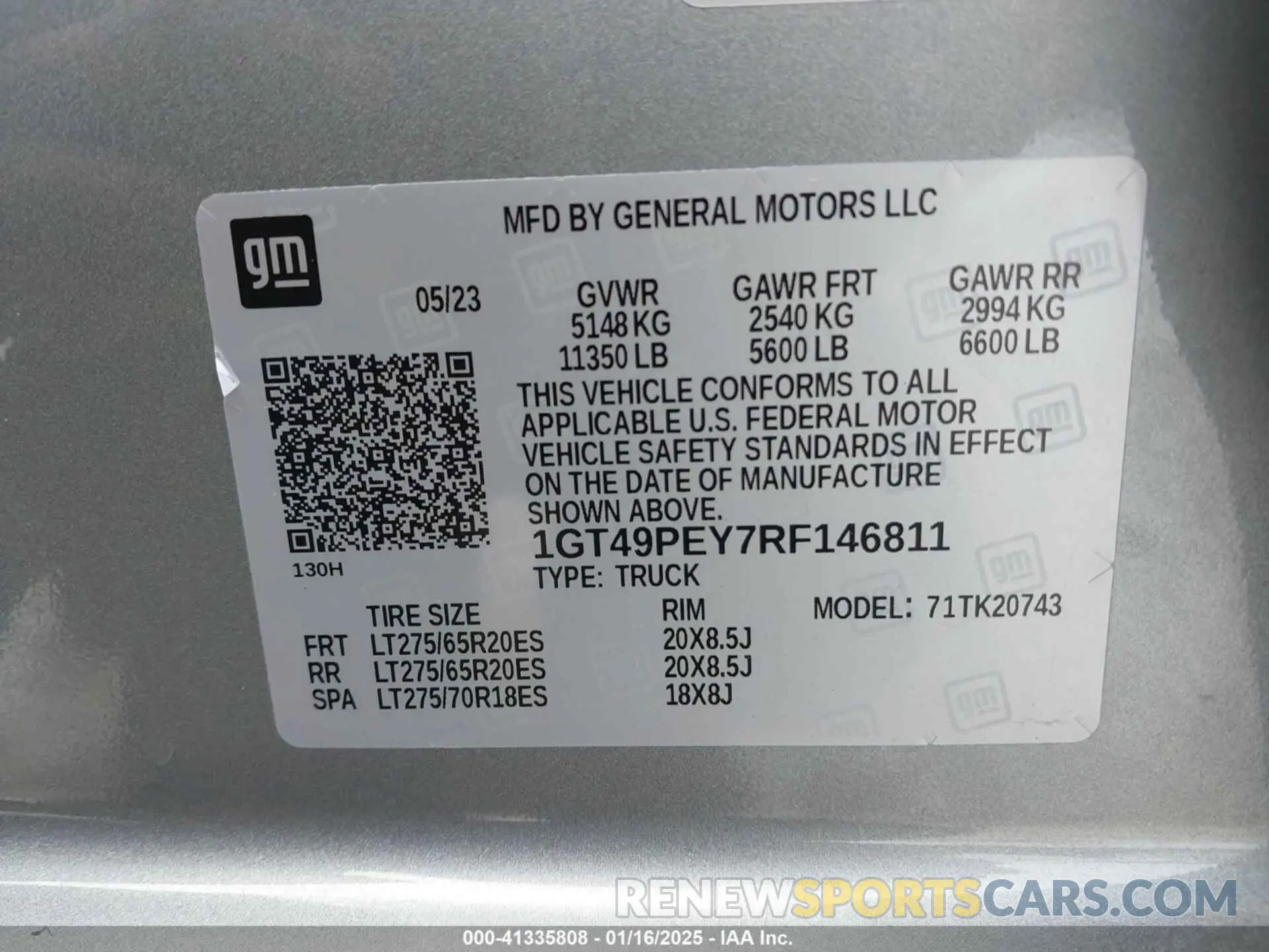 9 Photograph of a damaged car 1GT49PEY7RF146811 GMC SIERRA 2500HD 2024
