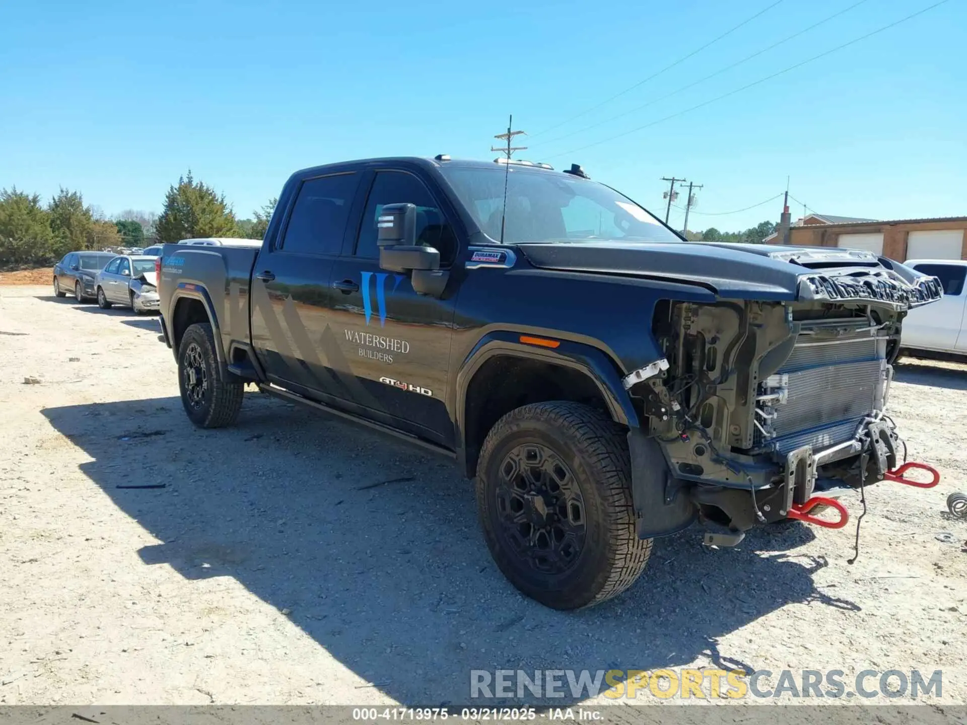 1 Photograph of a damaged car 1GT49VEY8MF272463 GMC SIERRA 3500HD 2021