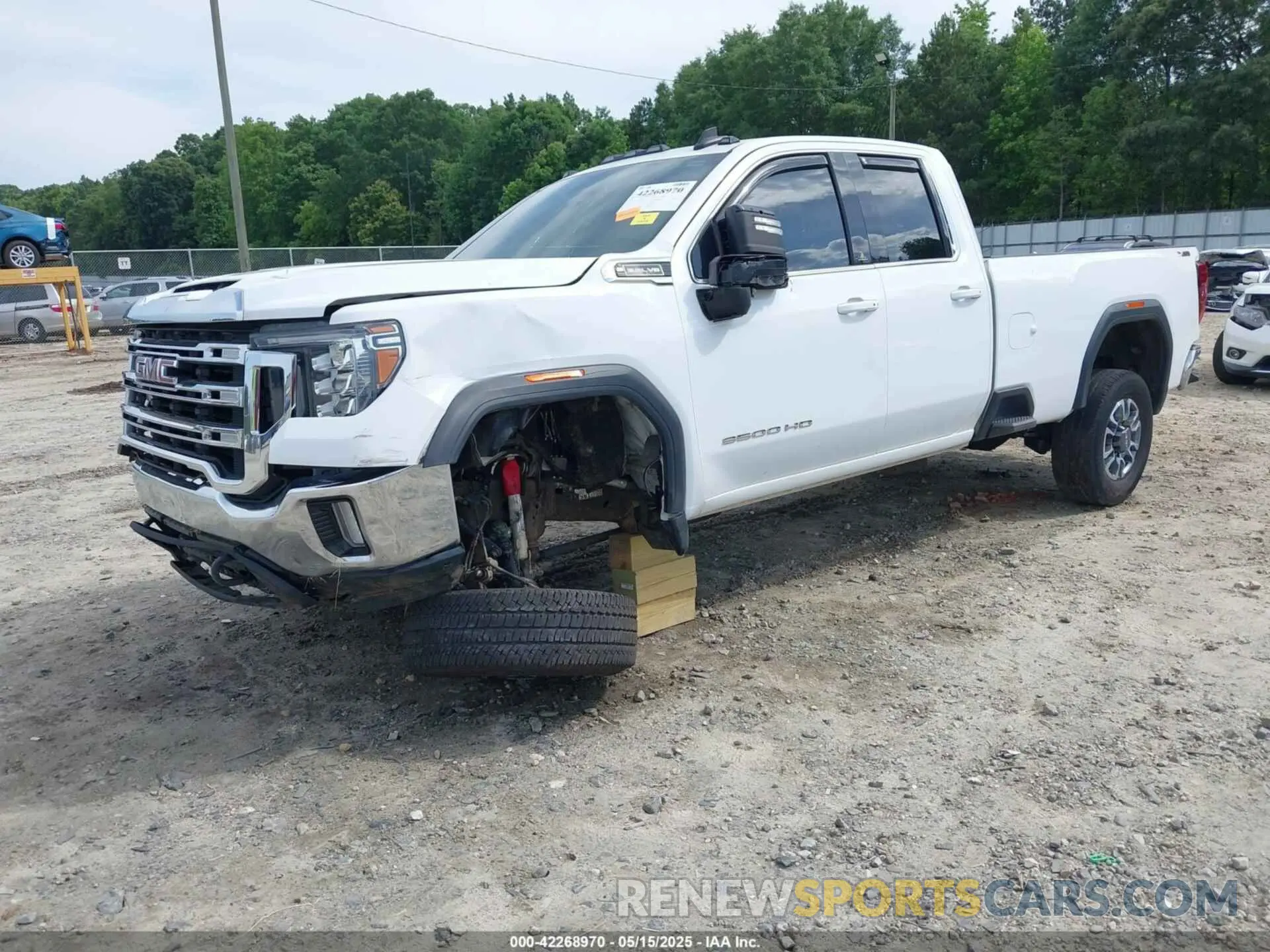 2 Photograph of a damaged car 1GT59TE79MF288381 GMC SIERRA 3500HD 2021