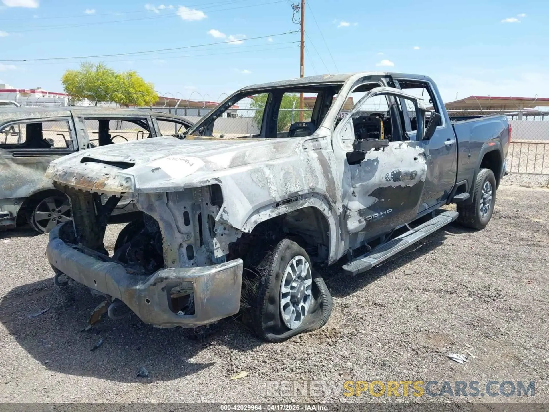 2 Photograph of a damaged car 1GT49UEY8PF153696 GMC SIERRA 3500HD 2023