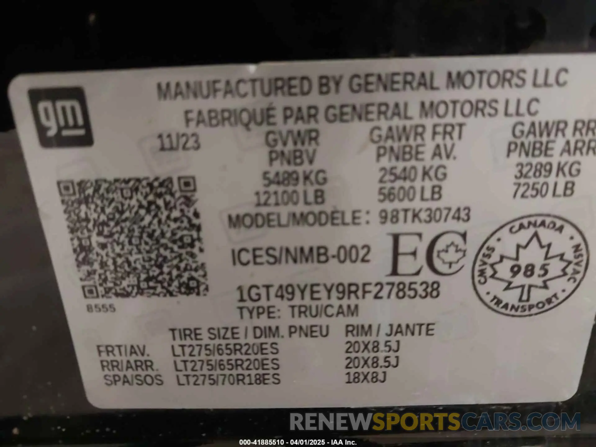 9 Photograph of a damaged car 1GT49YEY9RF278538 GMC SIERRA 3500HD 2024