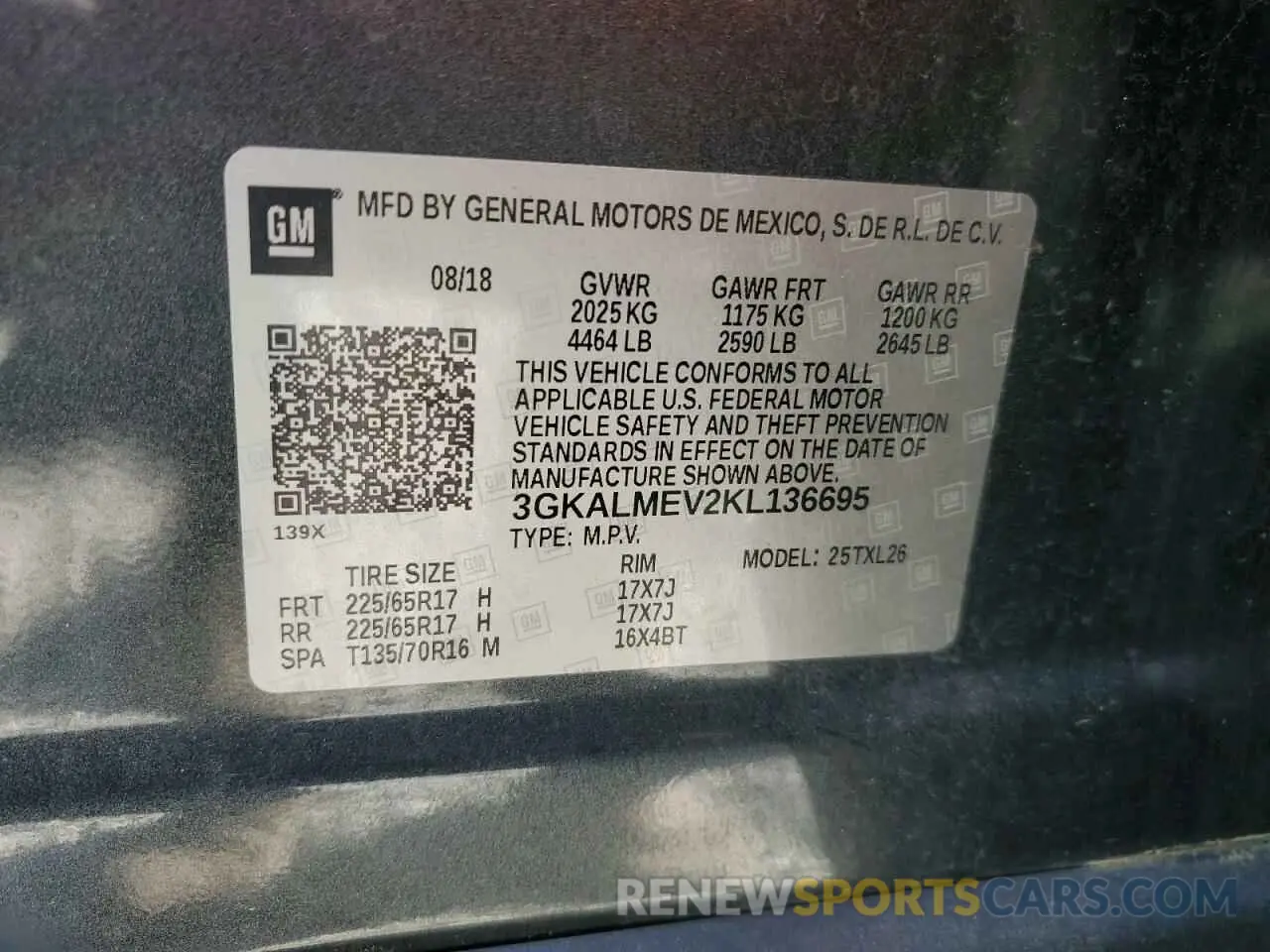 13 Photograph of a damaged car 3GKALMEV2KL136695 GMC TERRAIN 2019