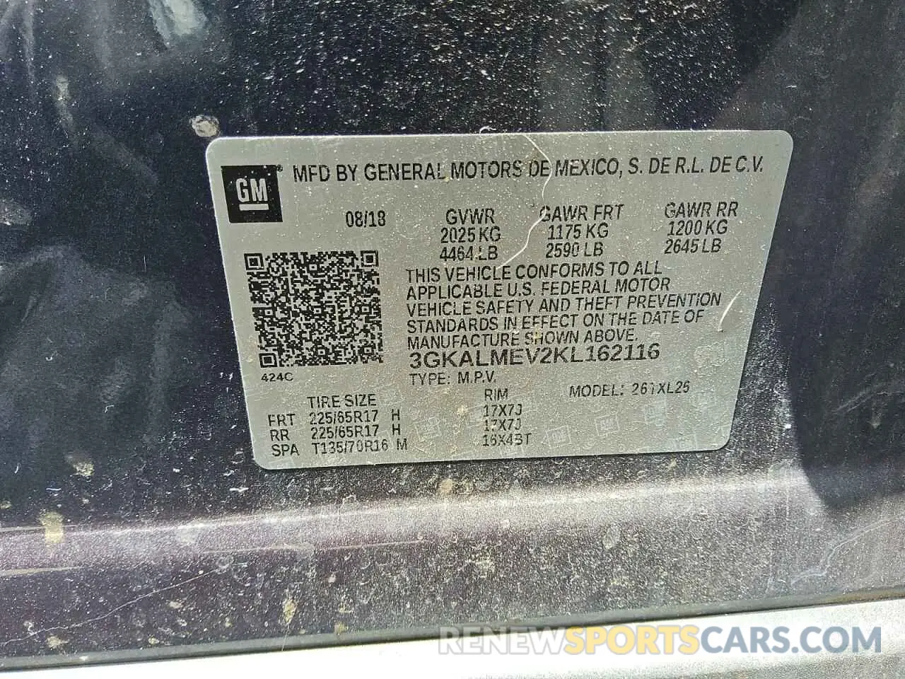 12 Photograph of a damaged car 3GKALMEV2KL162116 GMC TERRAIN 2019