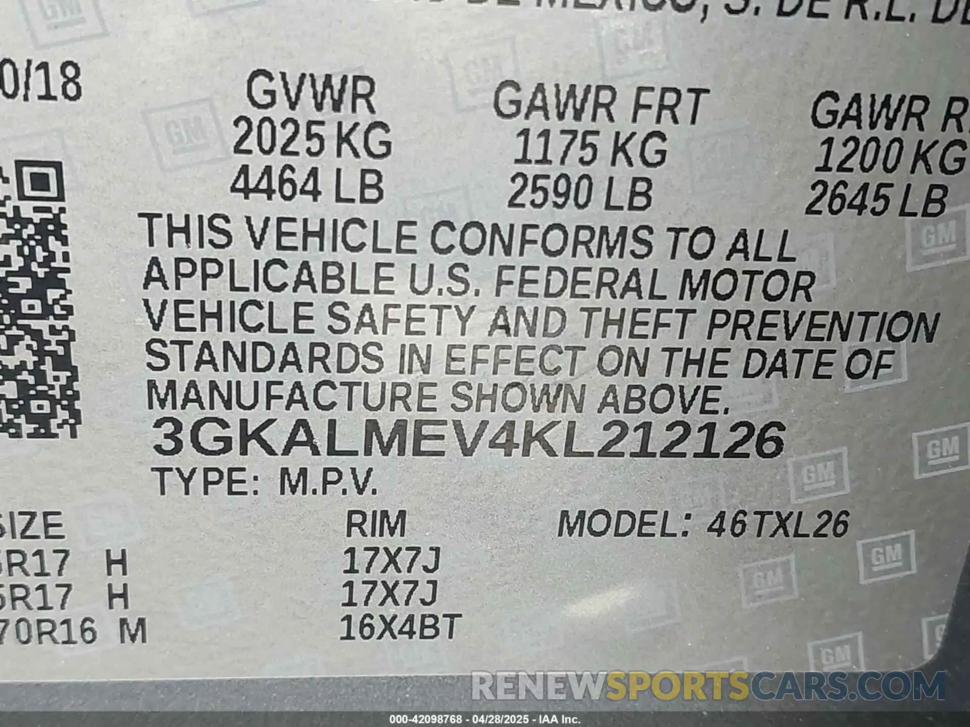 9 Photograph of a damaged car 3GKALMEV4KL212126 GMC TERRAIN 2019