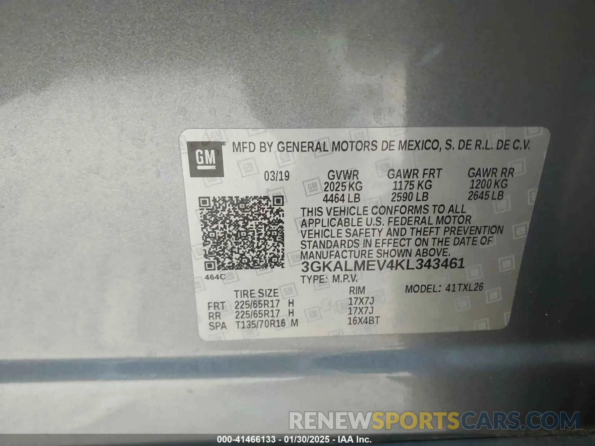 9 Photograph of a damaged car 3GKALMEV4KL343461 GMC TERRAIN 2019