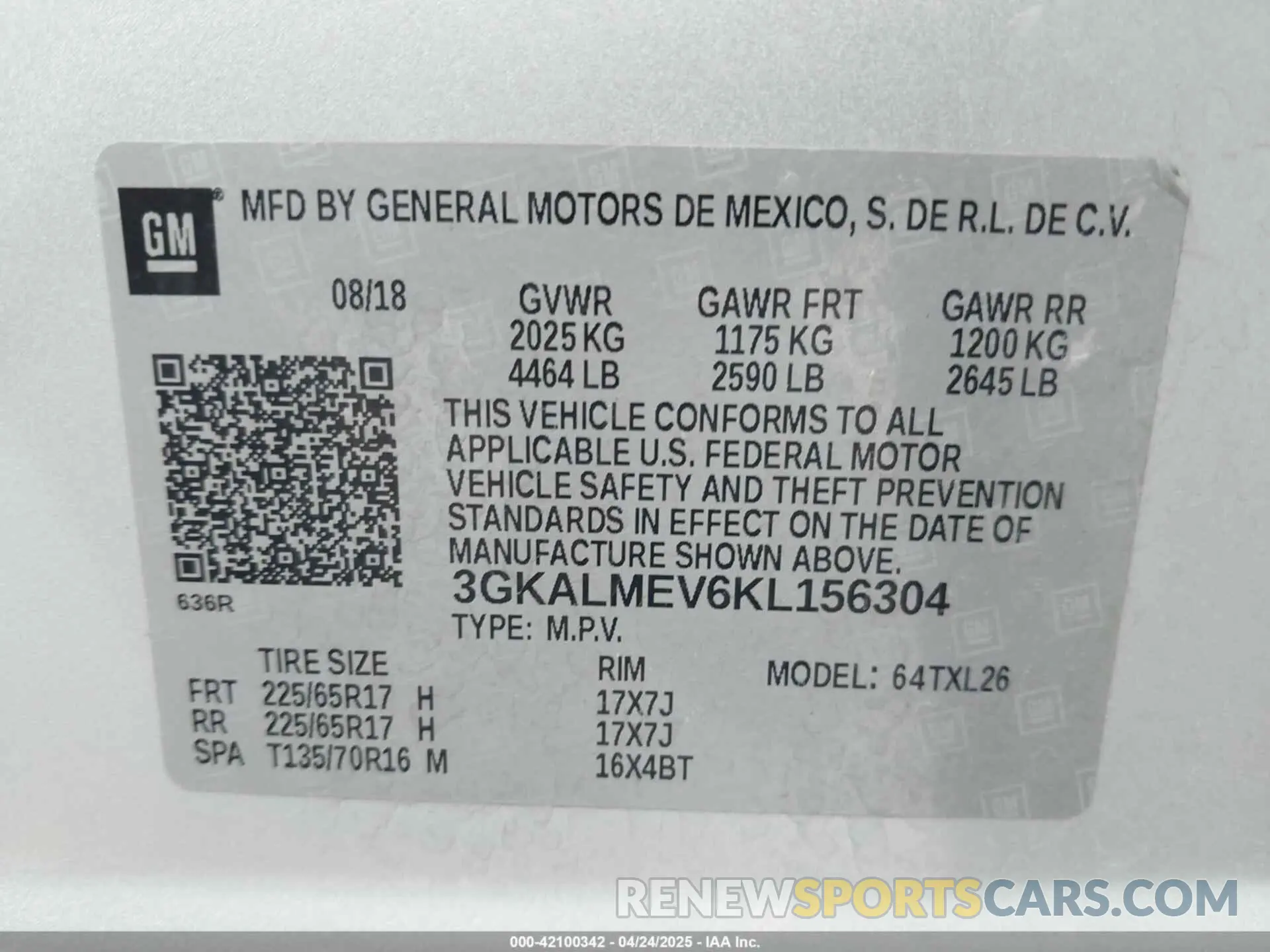 9 Photograph of a damaged car 3GKALMEV6KL156304 GMC TERRAIN 2019