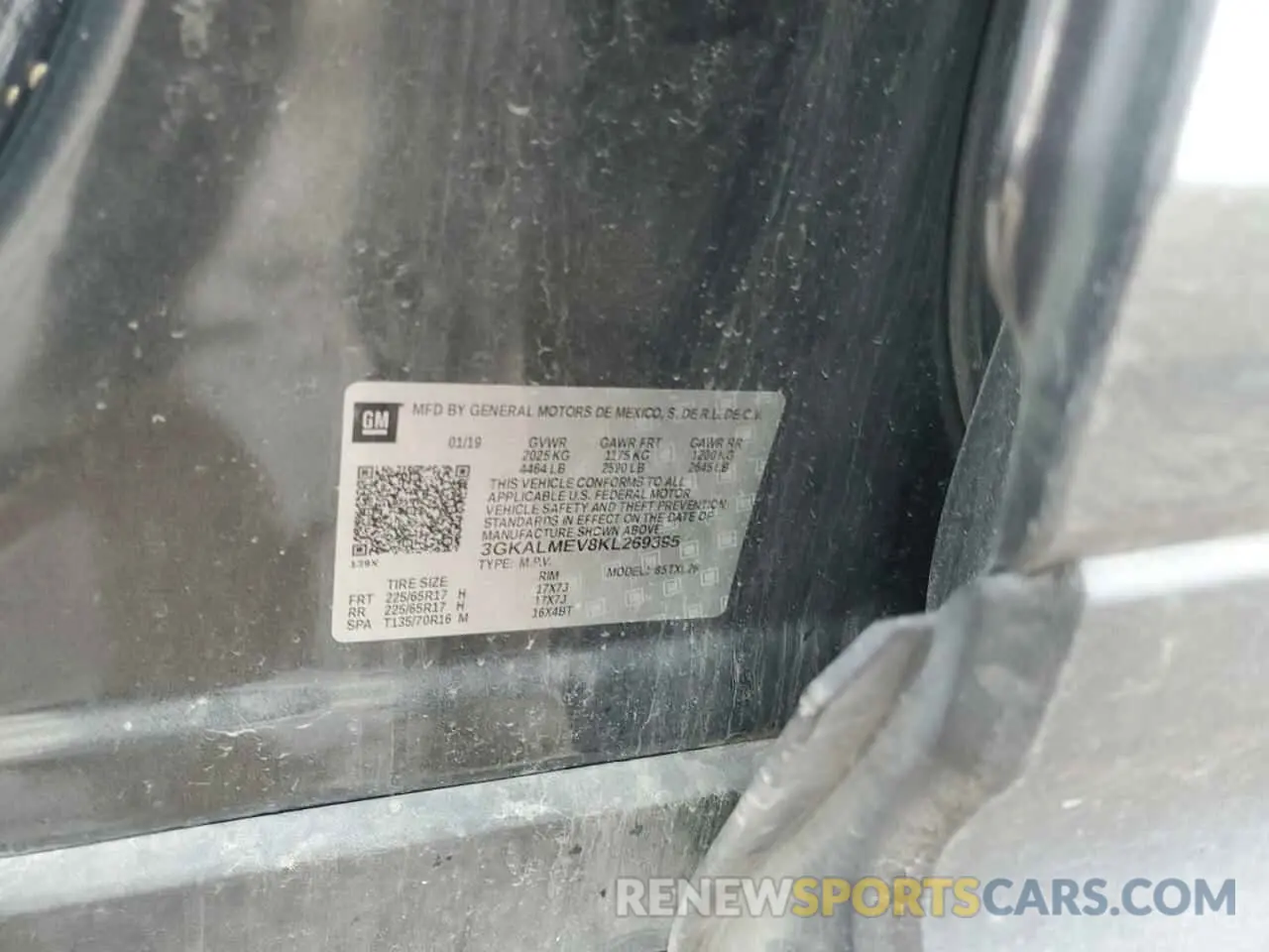 13 Photograph of a damaged car 3GKALMEV8KL269395 GMC TERRAIN 2019