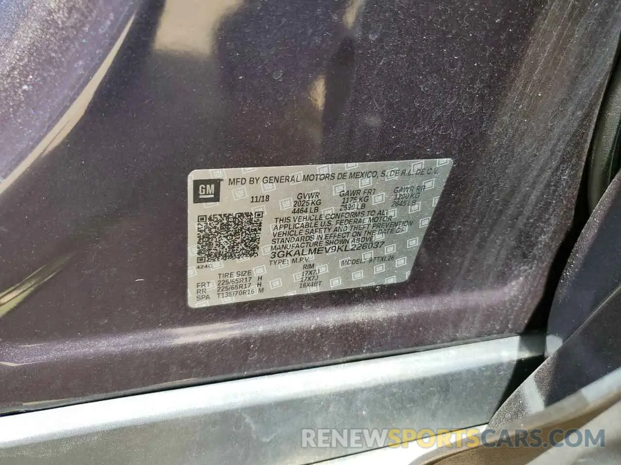 13 Photograph of a damaged car 3GKALMEV9KL226037 GMC TERRAIN 2019