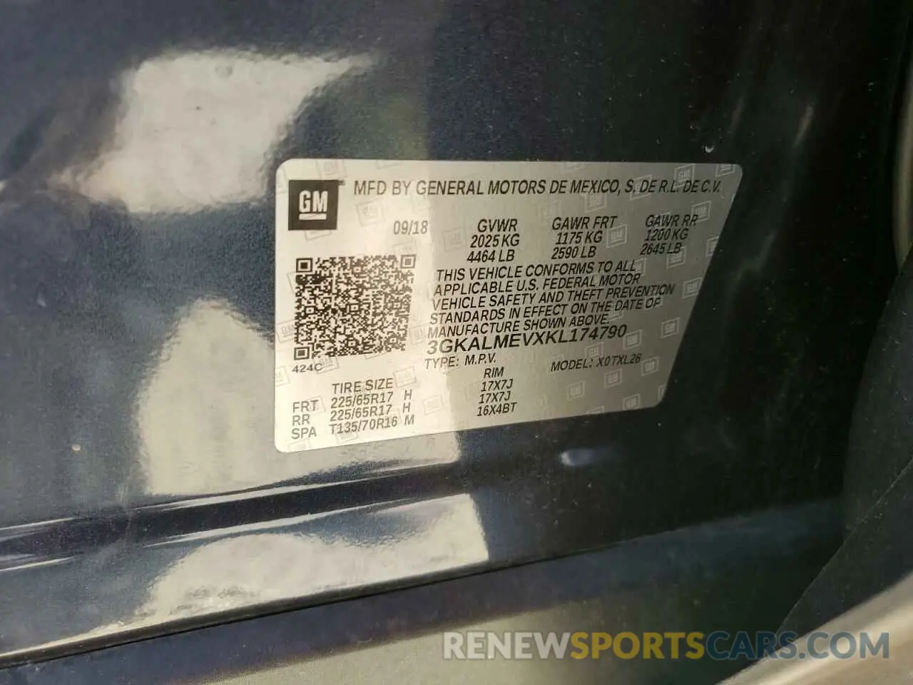 13 Photograph of a damaged car 3GKALMEVXKL174790 GMC TERRAIN 2019