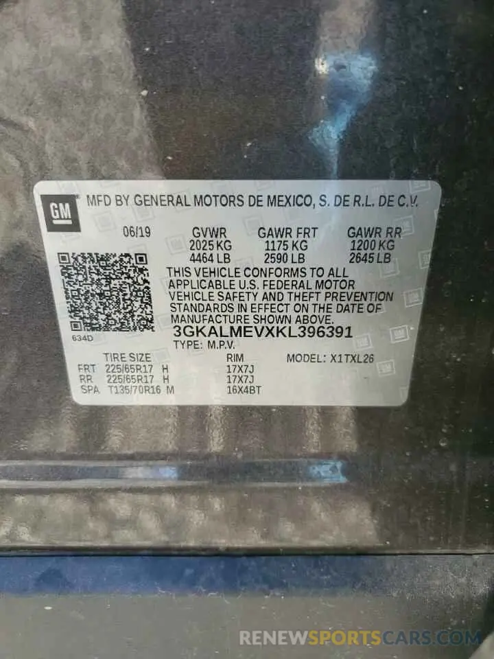 13 Photograph of a damaged car 3GKALMEVXKL396391 GMC TERRAIN 2019