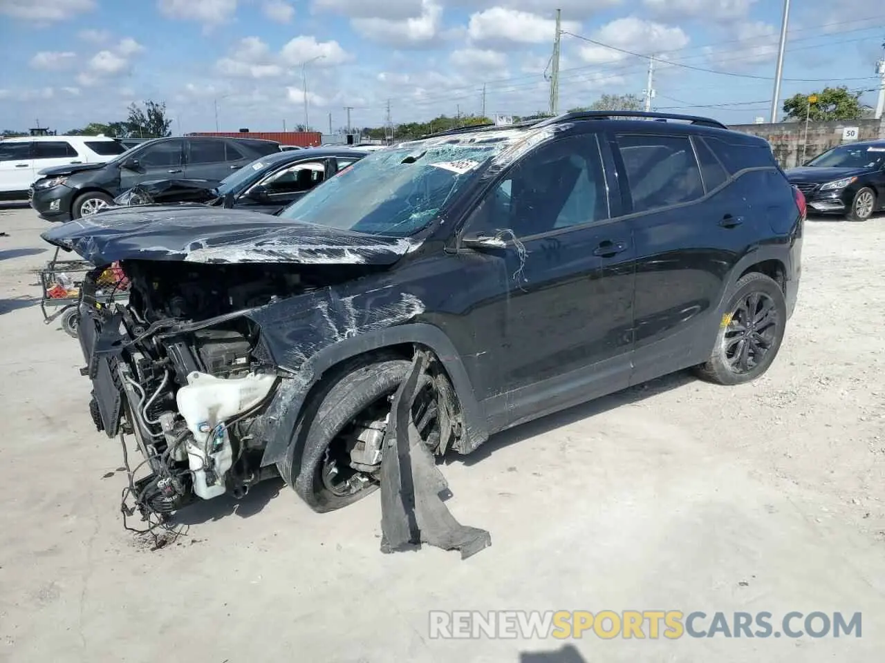 1 Photograph of a damaged car 3GKALPEV5KL122811 GMC TERRAIN 2019