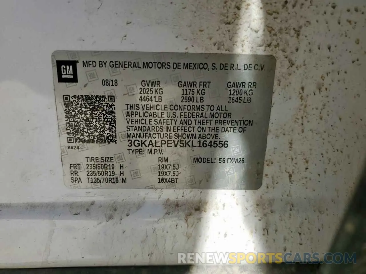 15 Photograph of a damaged car 3GKALPEV5KL164556 GMC TERRAIN 2019
