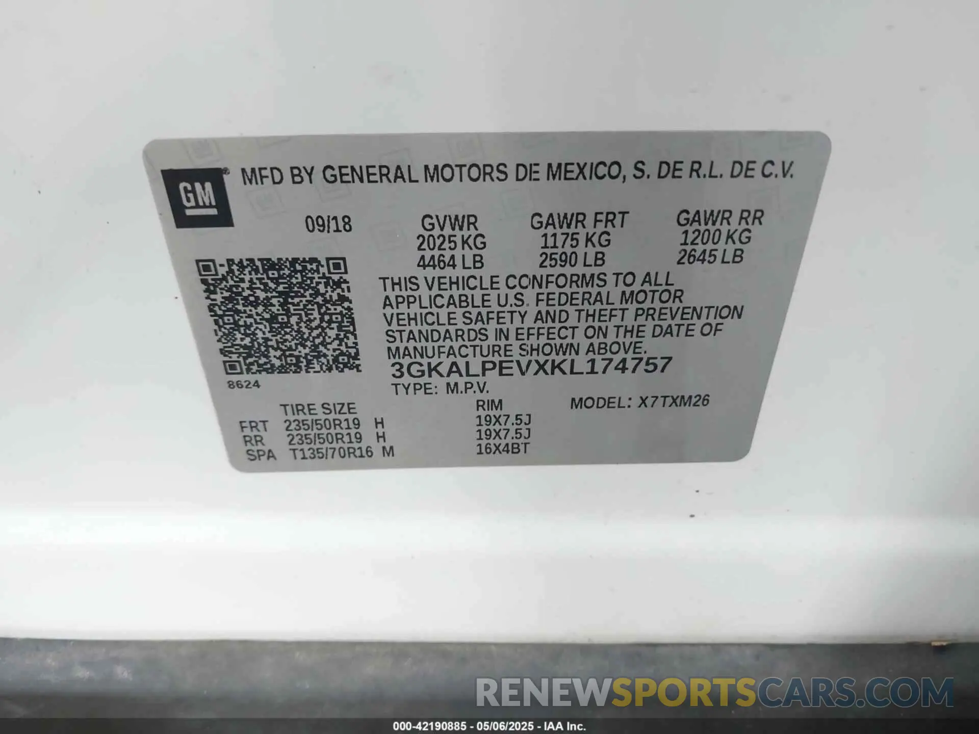 9 Photograph of a damaged car 3GKALPEVXKL174757 GMC TERRAIN 2019