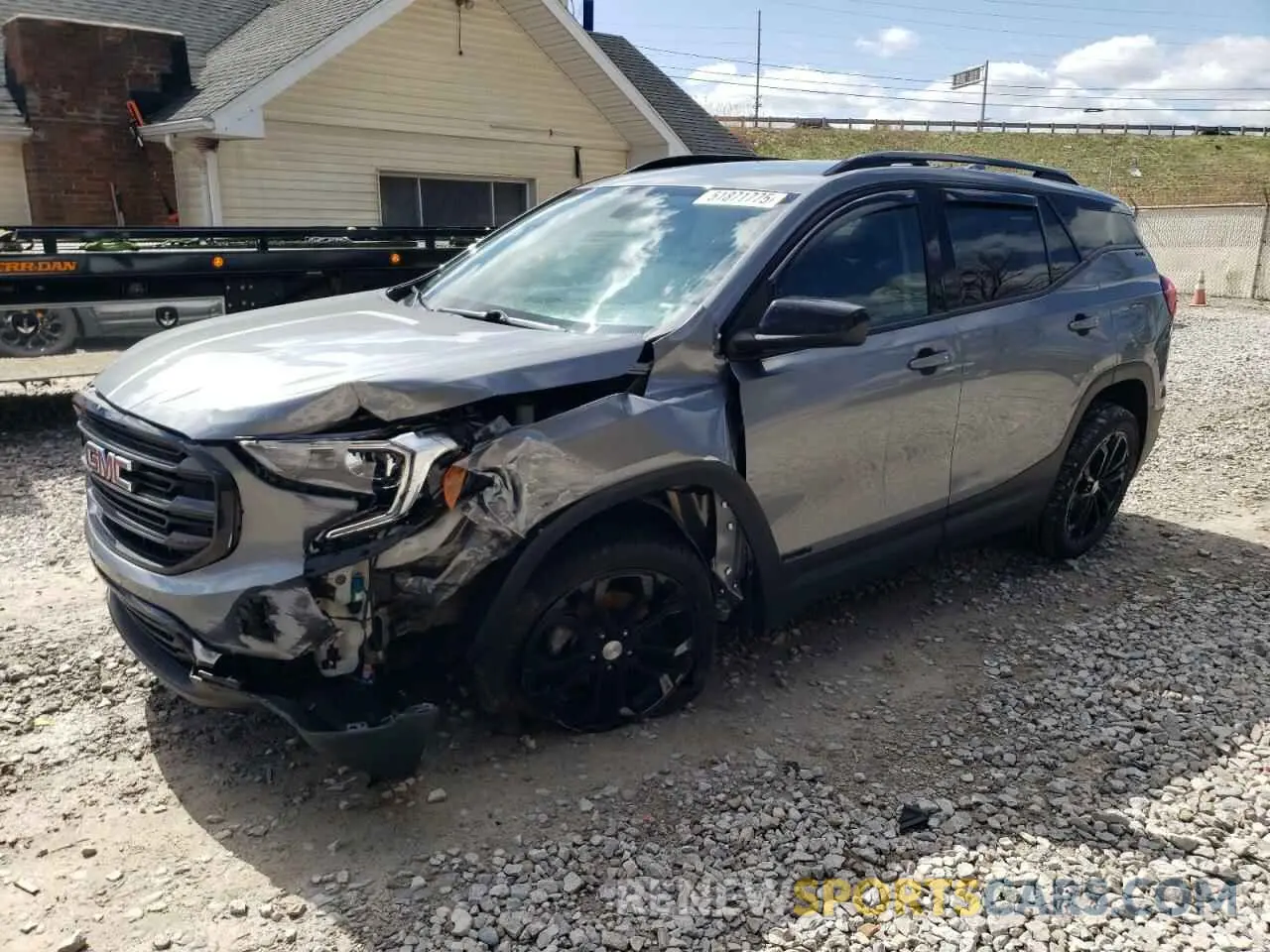 1 Photograph of a damaged car 3GKALTEV2KL384035 GMC TERRAIN 2019