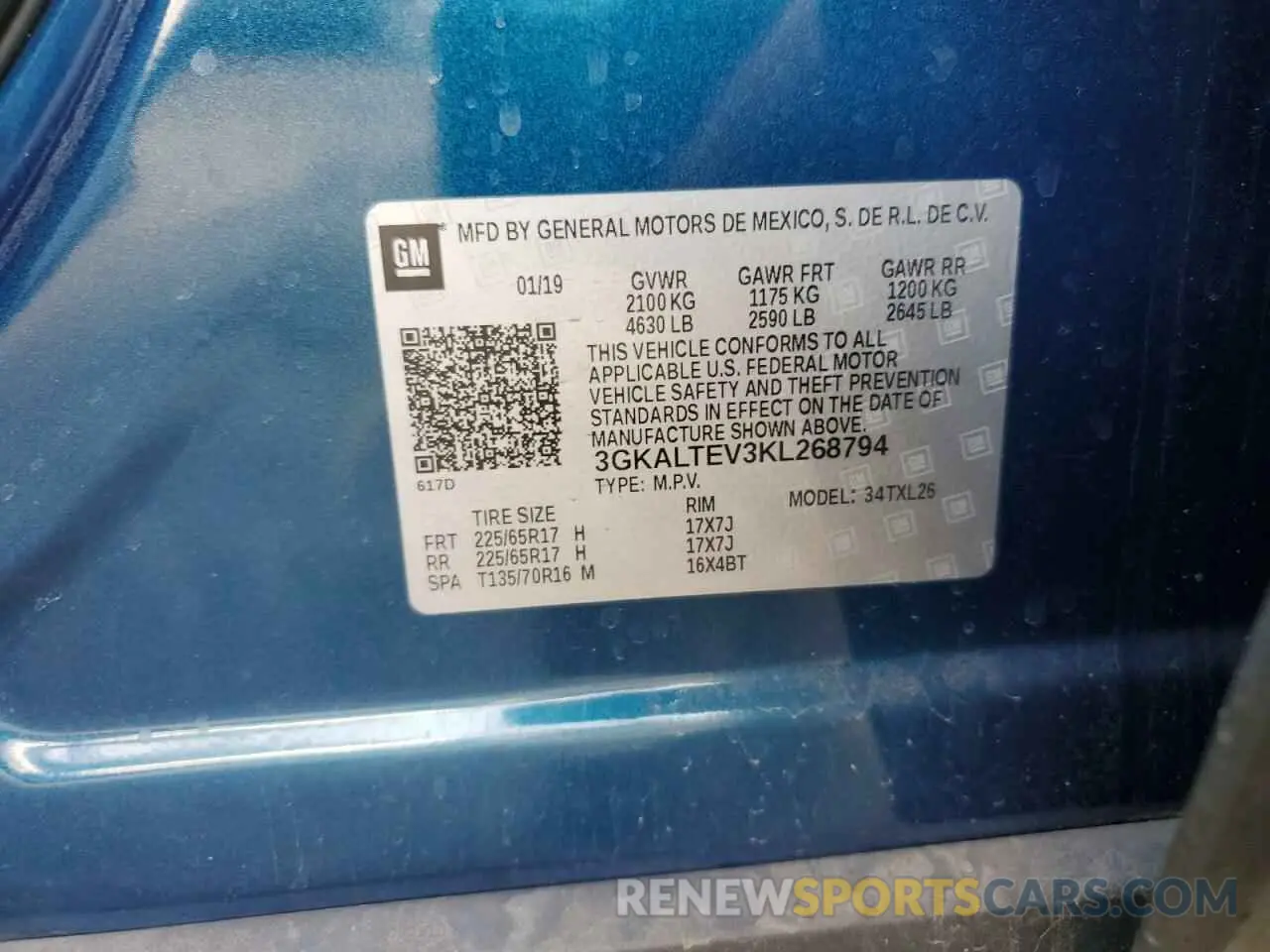 15 Photograph of a damaged car 3GKALTEV3KL268794 GMC TERRAIN 2019