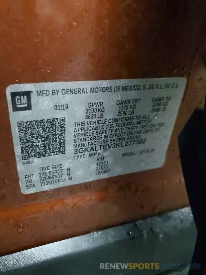 14 Photograph of a damaged car 3GKALTEV3KL277382 GMC TERRAIN 2019
