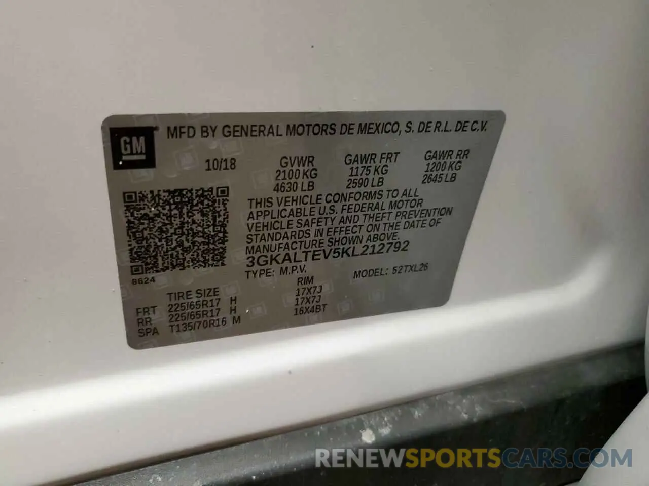 12 Photograph of a damaged car 3GKALTEV5KL212792 GMC TERRAIN 2019
