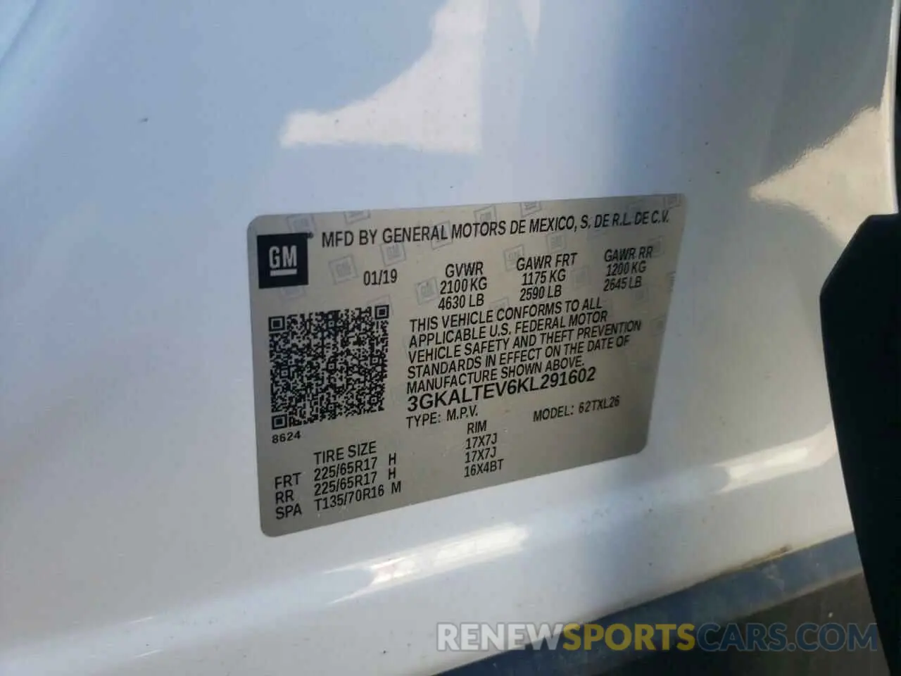 14 Photograph of a damaged car 3GKALTEV6KL291602 GMC TERRAIN 2019