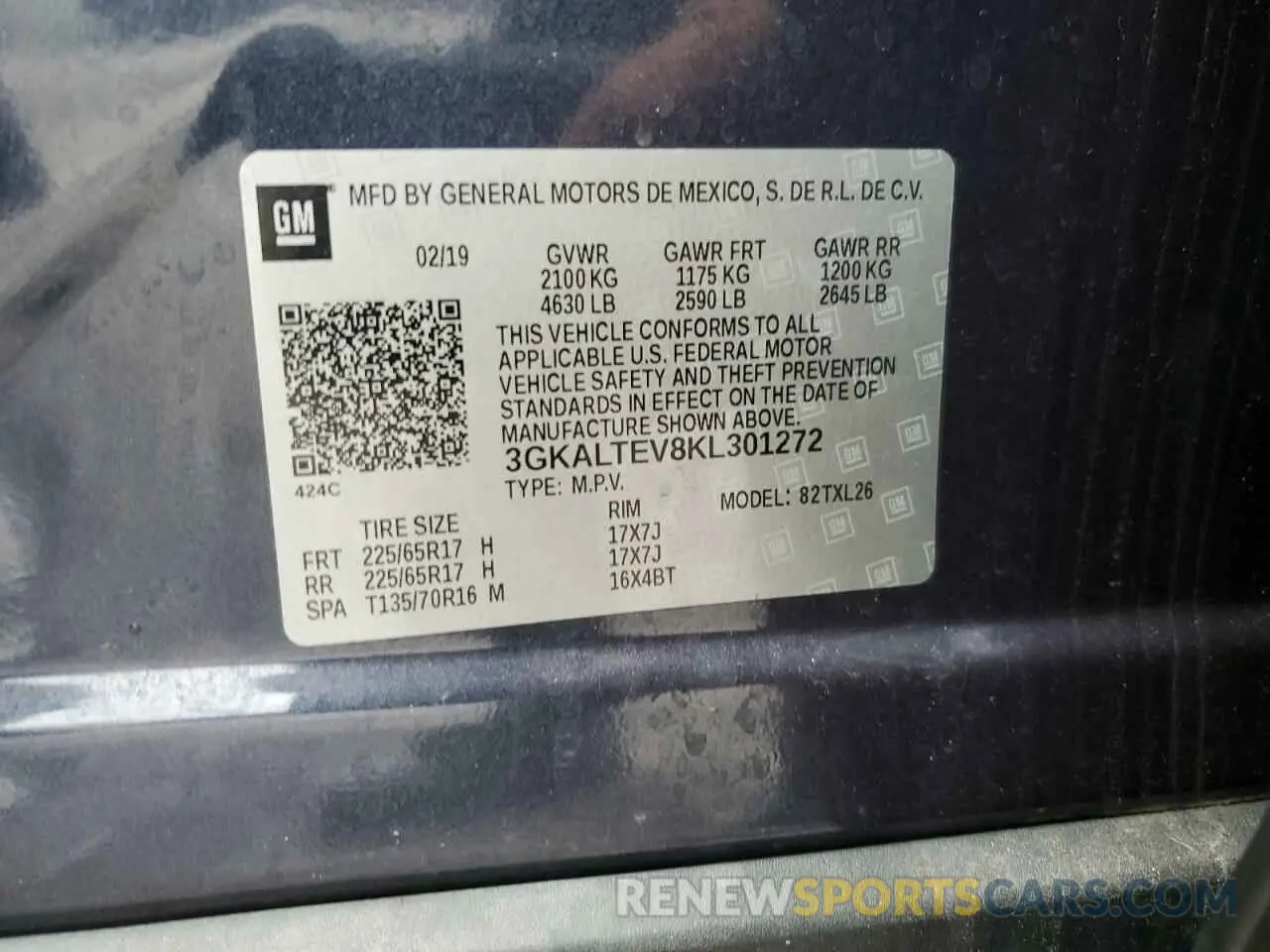 13 Photograph of a damaged car 3GKALTEV8KL301272 GMC TERRAIN 2019