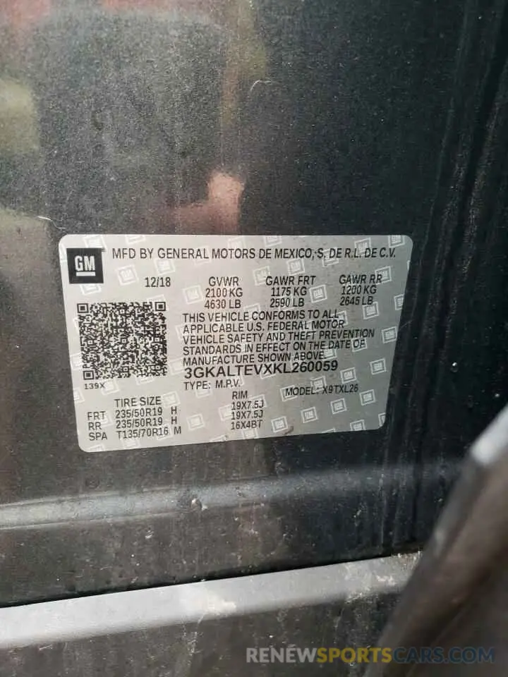 15 Photograph of a damaged car 3GKALTEVXKL260059 GMC TERRAIN 2019