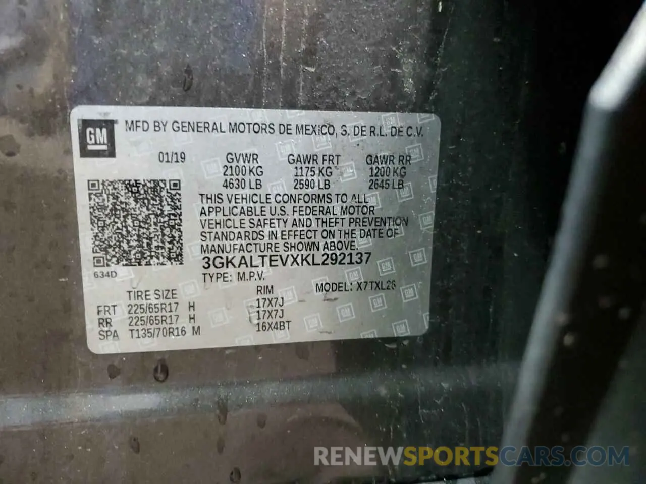 14 Photograph of a damaged car 3GKALTEVXKL292137 GMC TERRAIN 2019