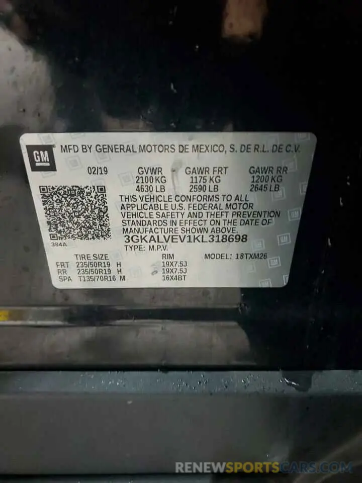 16 Photograph of a damaged car 3GKALVEV1KL318698 GMC TERRAIN 2019