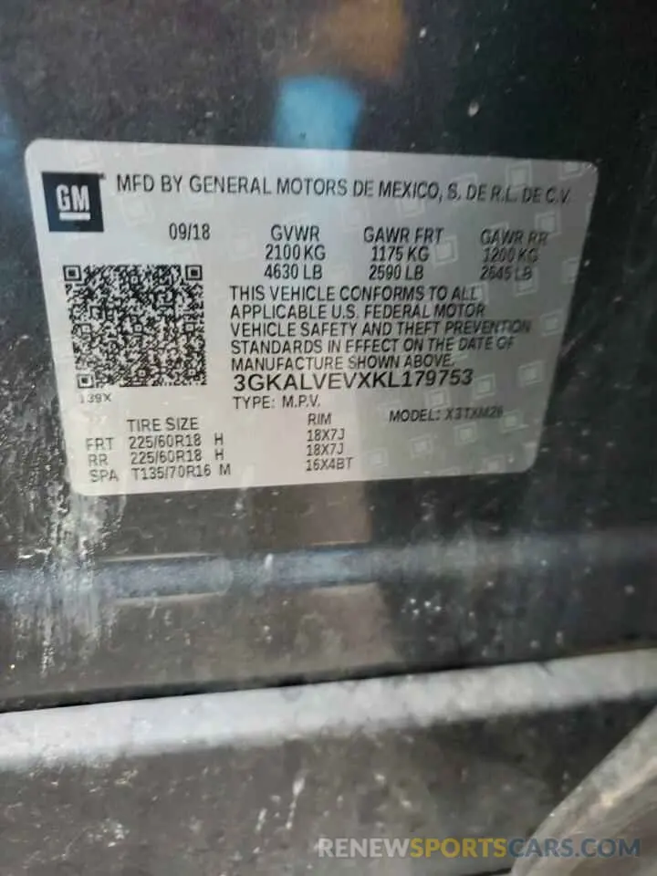13 Photograph of a damaged car 3GKALVEVXKL179753 GMC TERRAIN 2019