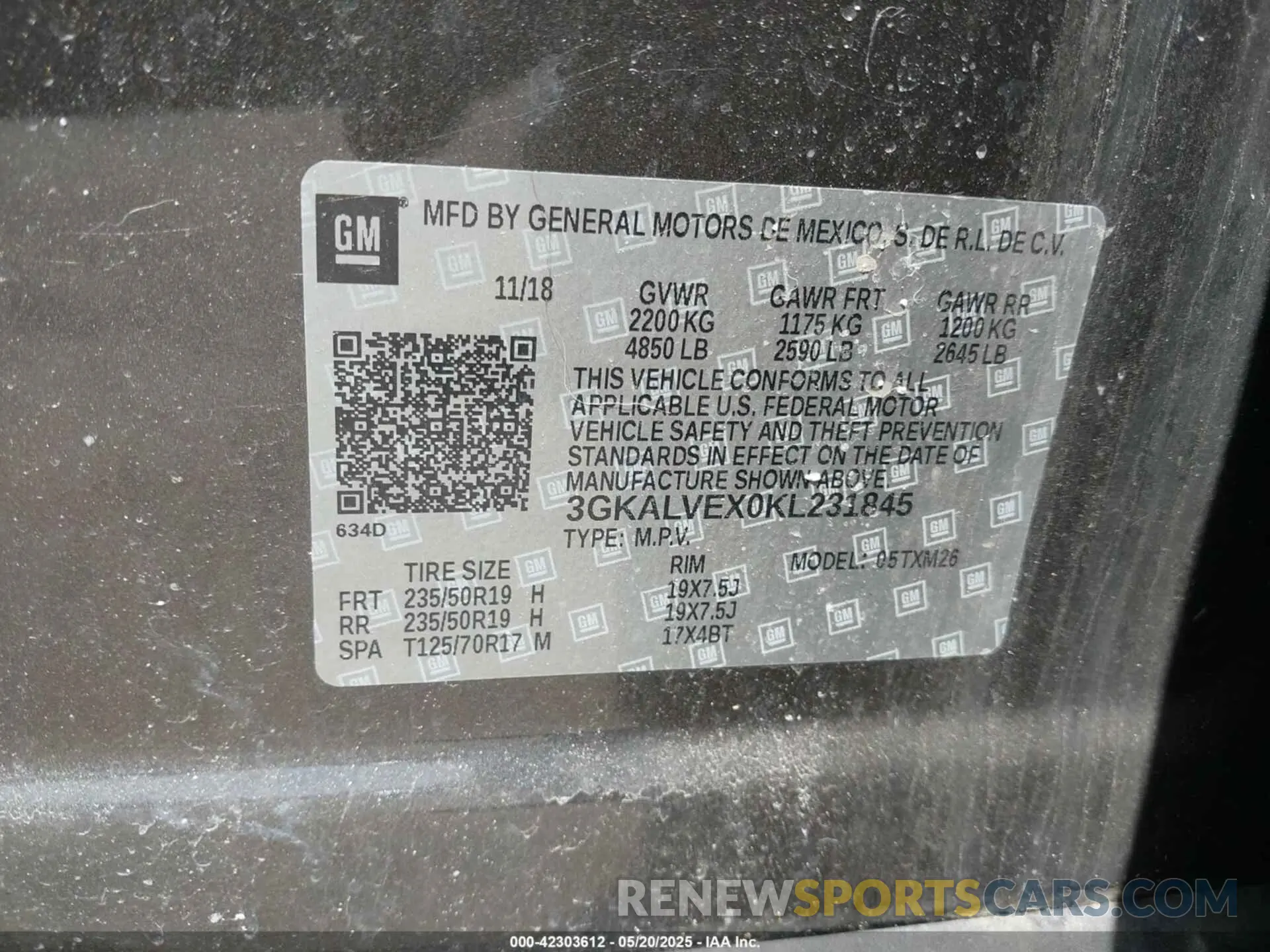 9 Photograph of a damaged car 3GKALVEX0KL231845 GMC TERRAIN 2019
