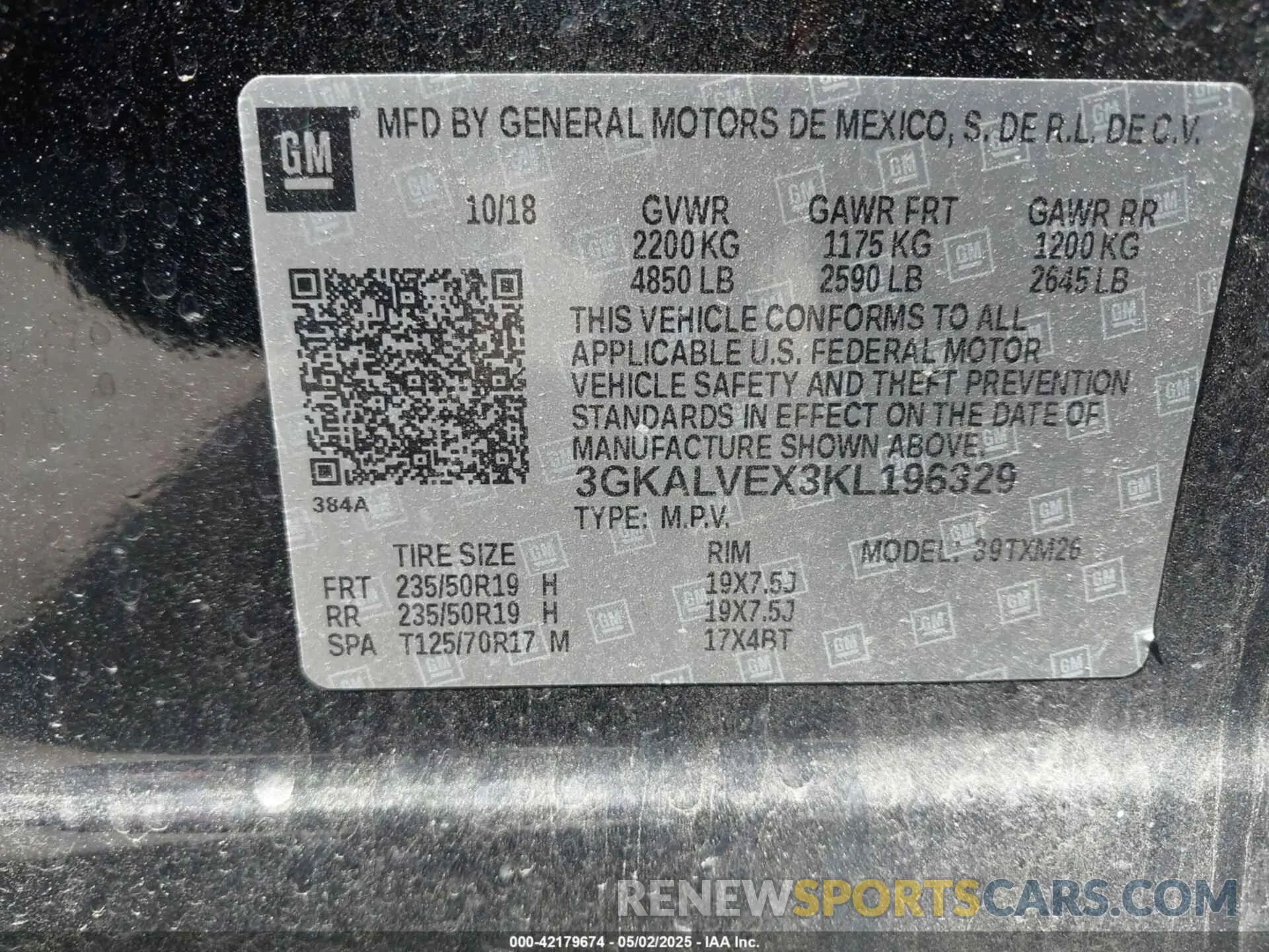 9 Photograph of a damaged car 3GKALVEX3KL196329 GMC TERRAIN 2019