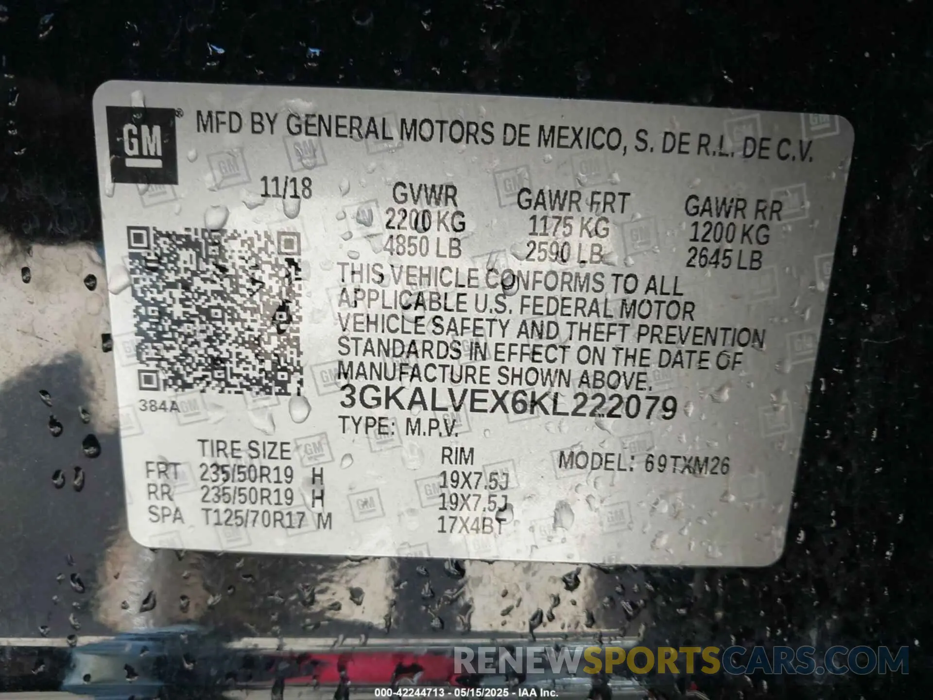 9 Photograph of a damaged car 3GKALVEX6KL222079 GMC TERRAIN 2019