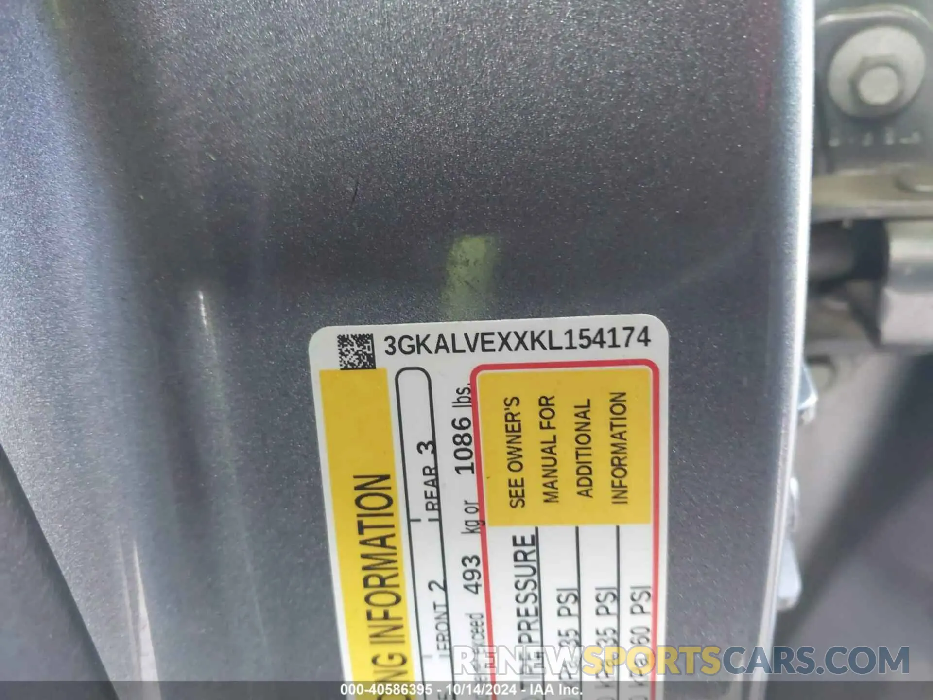 9 Photograph of a damaged car 3GKALVEXXKL154174 GMC TERRAIN 2019