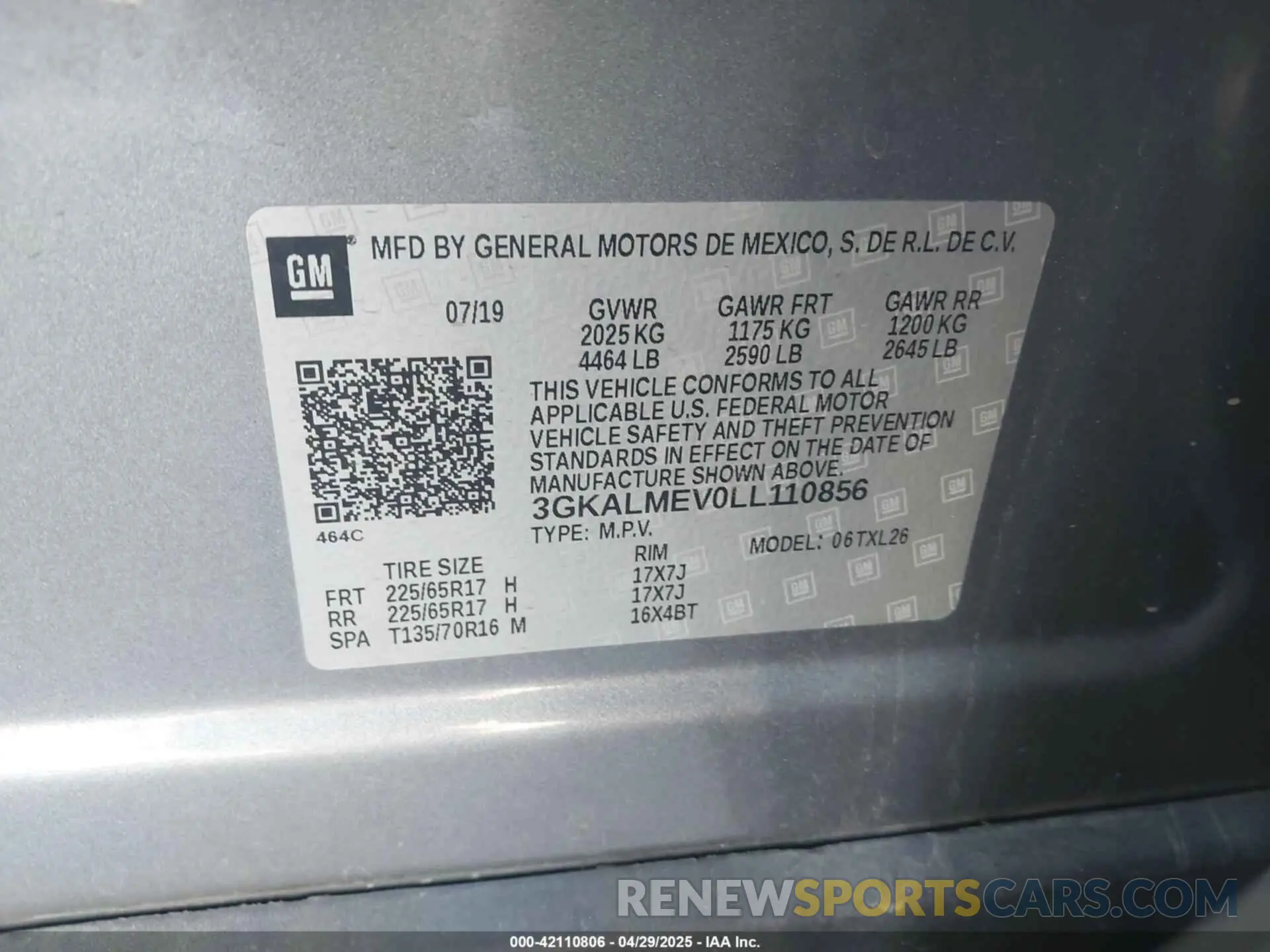 9 Photograph of a damaged car 3GKALMEV0LL110856 GMC TERRAIN 2020