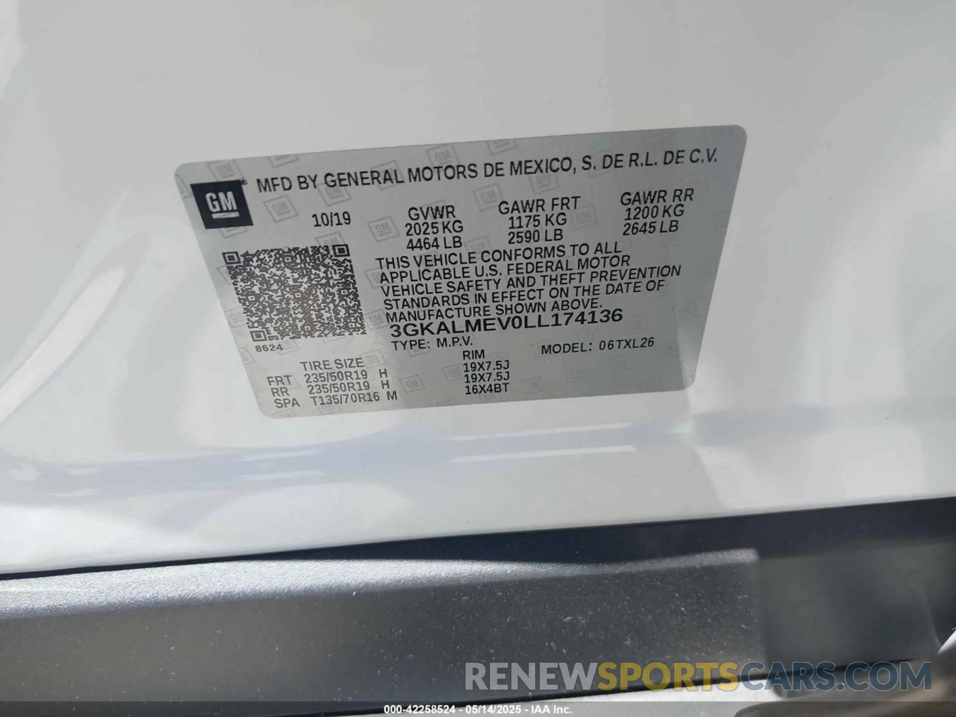 9 Photograph of a damaged car 3GKALMEV0LL174136 GMC TERRAIN 2020
