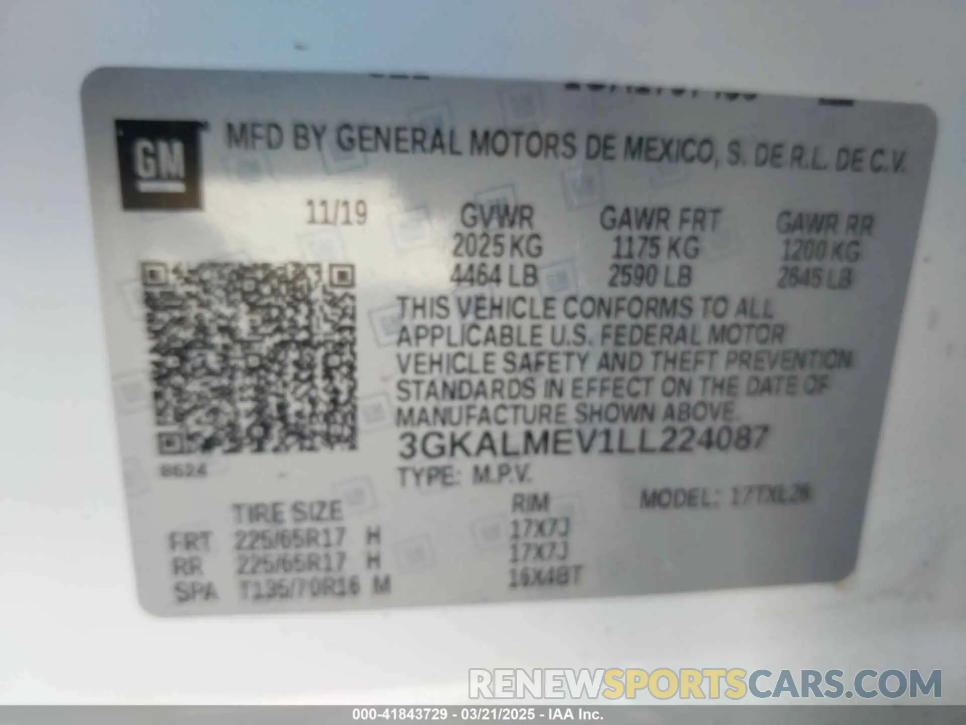 9 Photograph of a damaged car 3GKALMEV1LL224087 GMC TERRAIN 2020