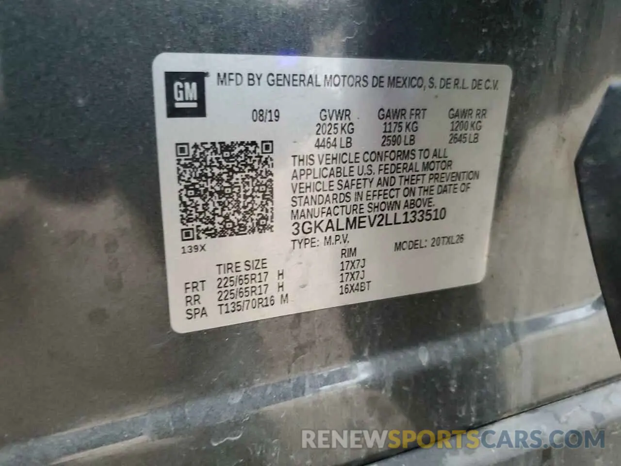 15 Photograph of a damaged car 3GKALMEV2LL133510 GMC TERRAIN 2020