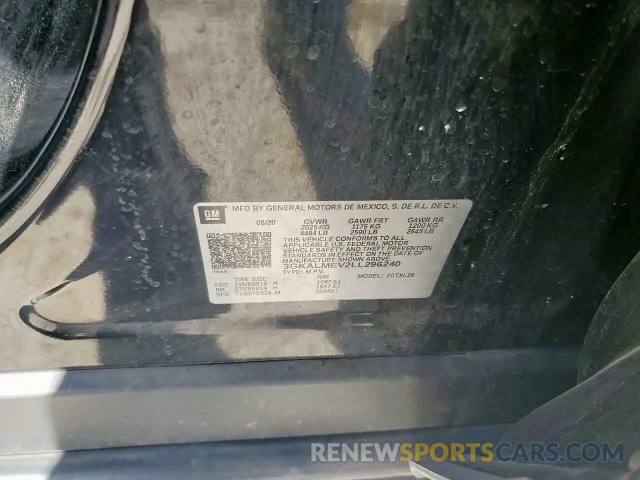 13 Photograph of a damaged car 3GKALMEV2LL296240 GMC TERRAIN 2020