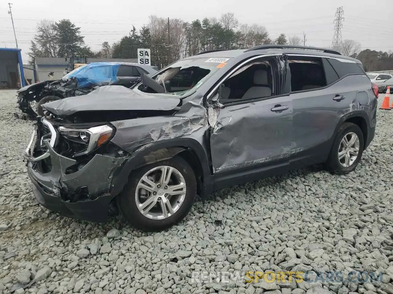 1 Photograph of a damaged car 3GKALMEV2LL334484 GMC TERRAIN 2020