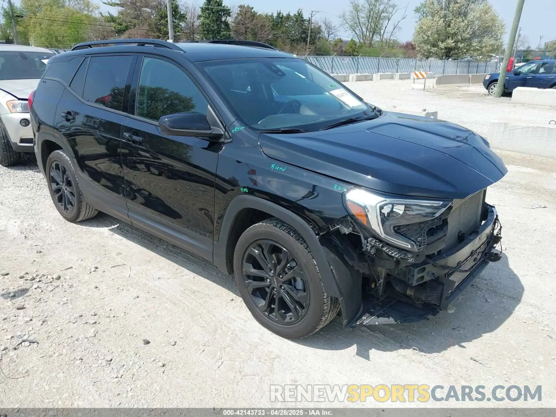 1 Photograph of a damaged car 3GKALMEV4LL174737 GMC TERRAIN 2020