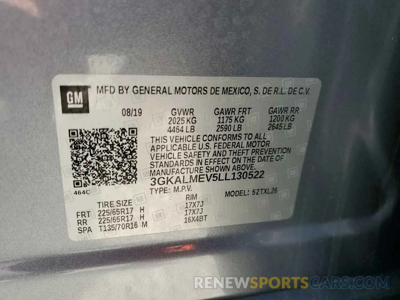 13 Photograph of a damaged car 3GKALMEV5LL130522 GMC TERRAIN 2020