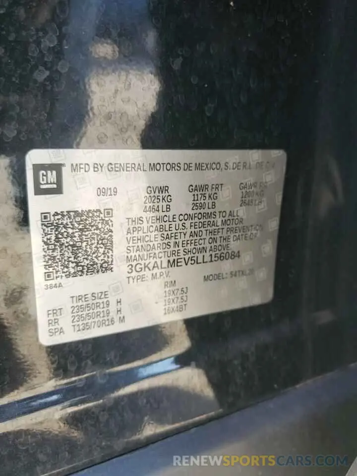 13 Photograph of a damaged car 3GKALMEV5LL156084 GMC TERRAIN 2020