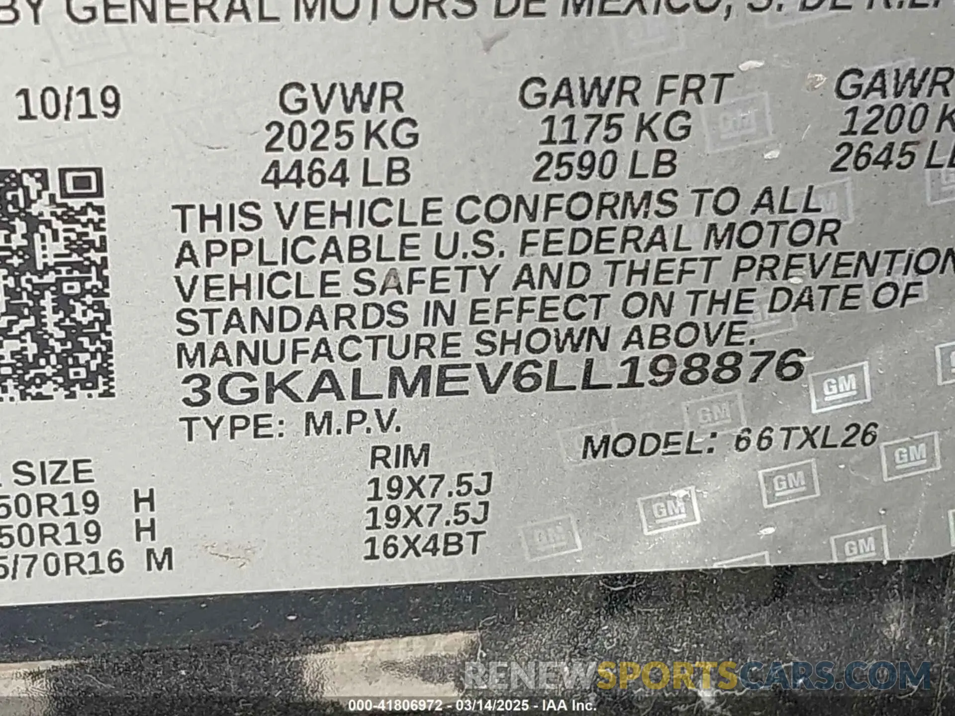 9 Photograph of a damaged car 3GKALMEV6LL198876 GMC TERRAIN 2020