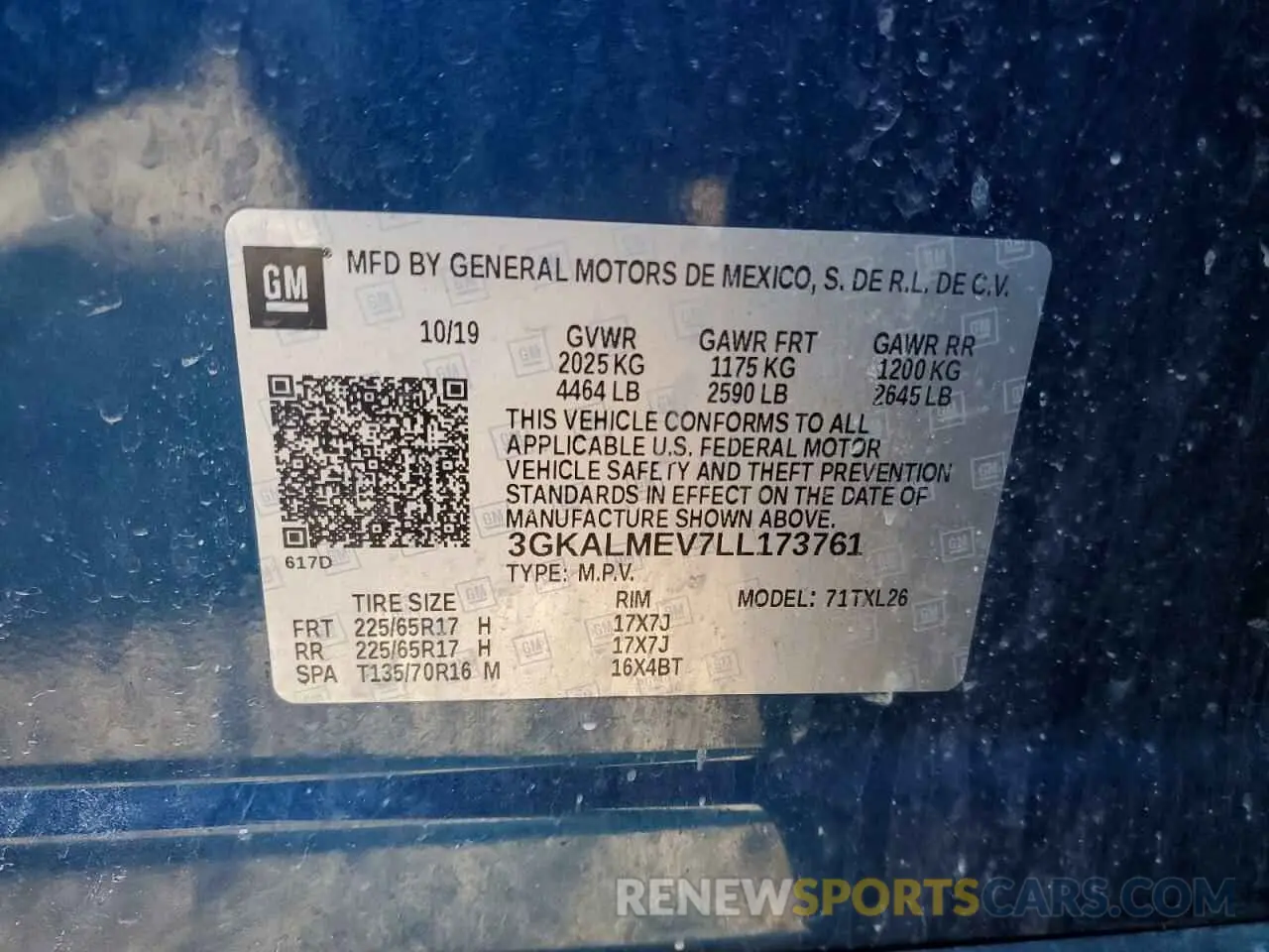 15 Photograph of a damaged car 3GKALMEV7LL173761 GMC TERRAIN 2020