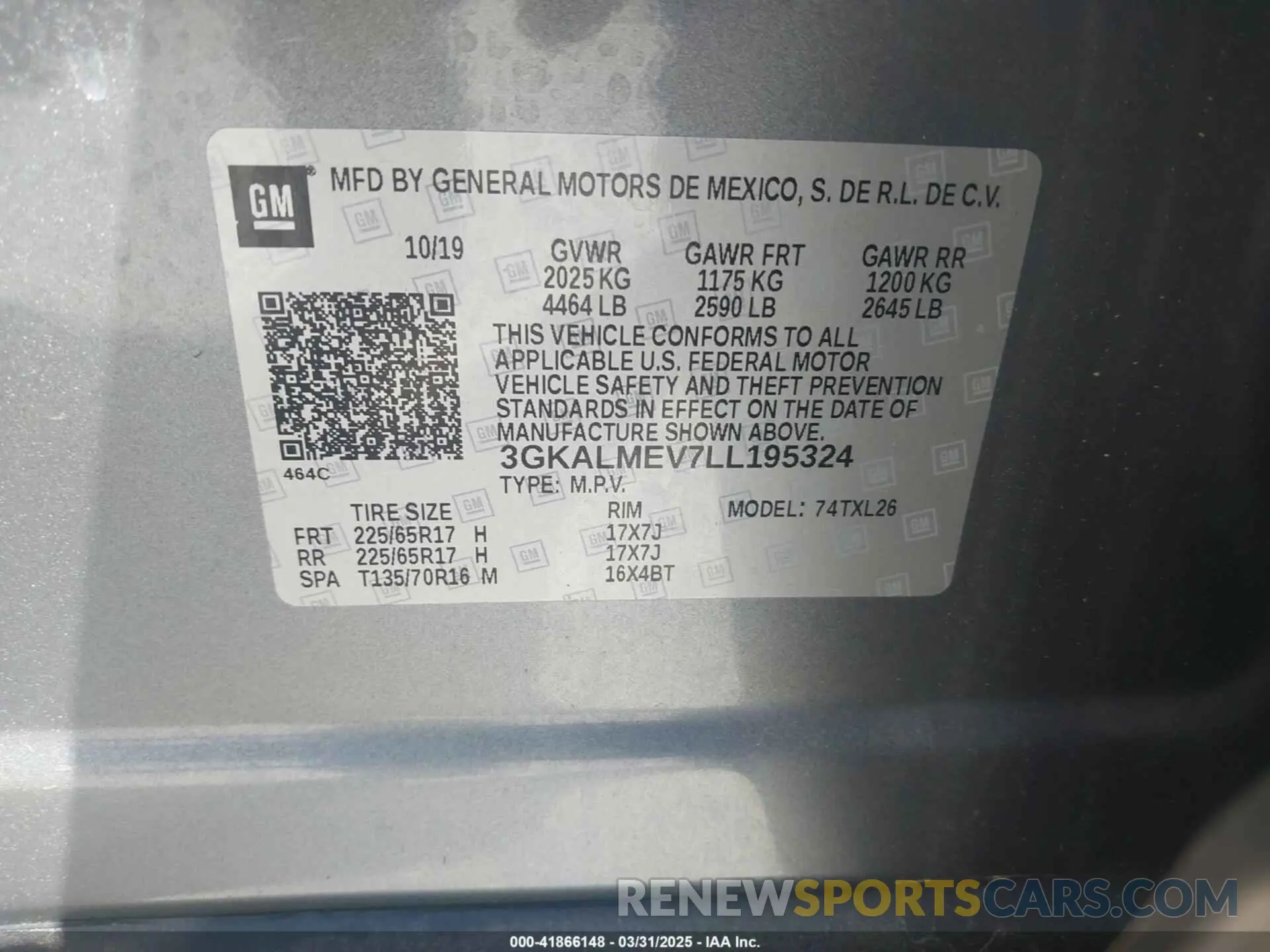 9 Photograph of a damaged car 3GKALMEV7LL195324 GMC TERRAIN 2020